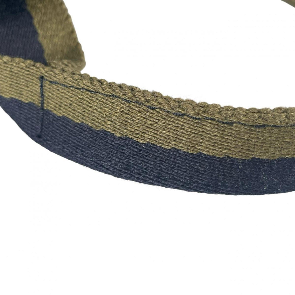 Hermes Navy Canvas Handbag Tote Bag (Pre-Owned)