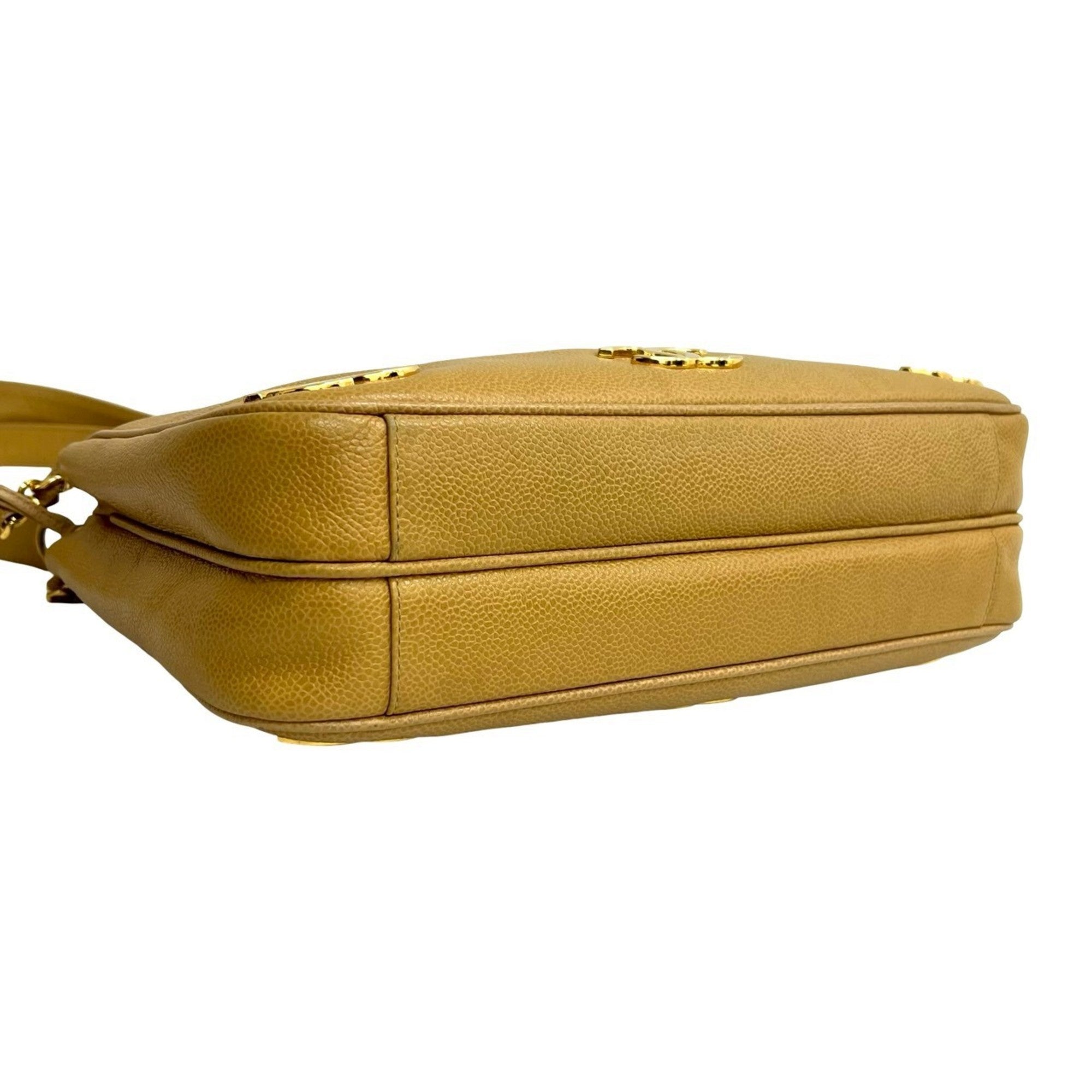 Chanel Beige Grained Calfskin Tote Bag (Pre-Owned)