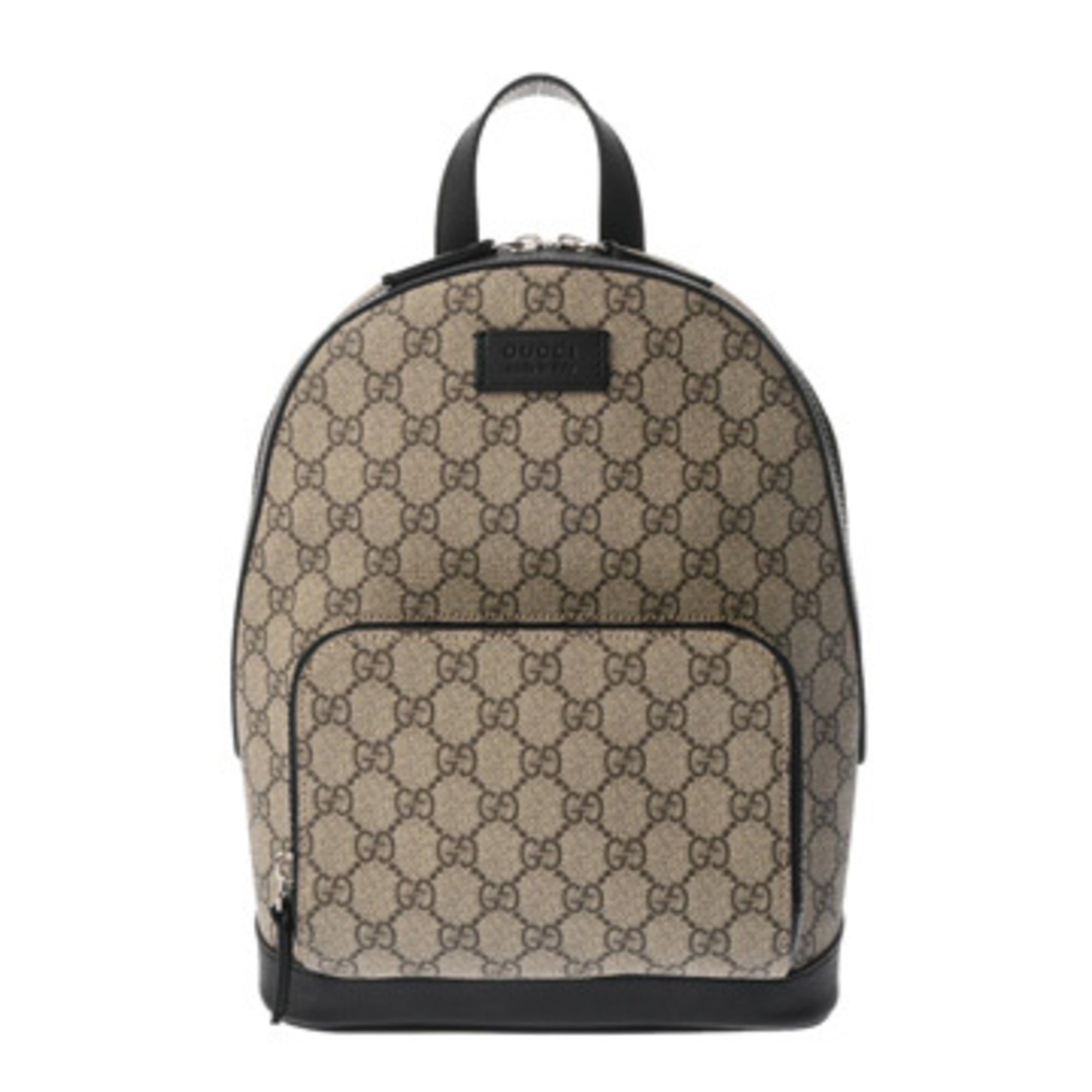 Gucci Beige Gg Supreme Leather Backpack (Pre-Owned)