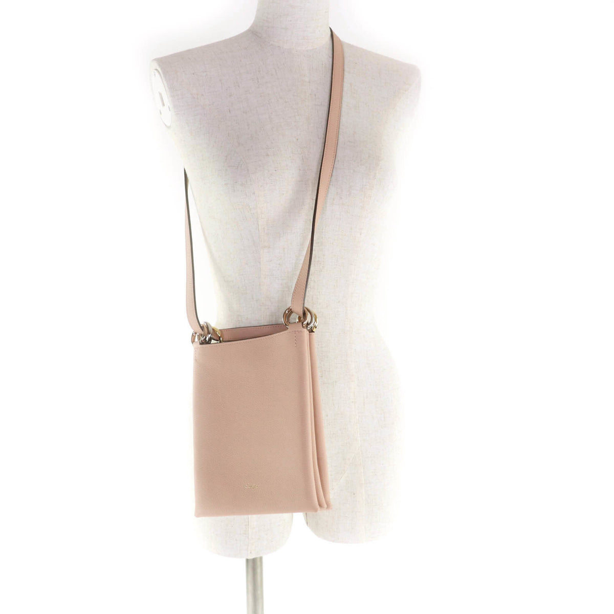 Cartier Pink Leather Shoulder Bag (Pre-Owned)