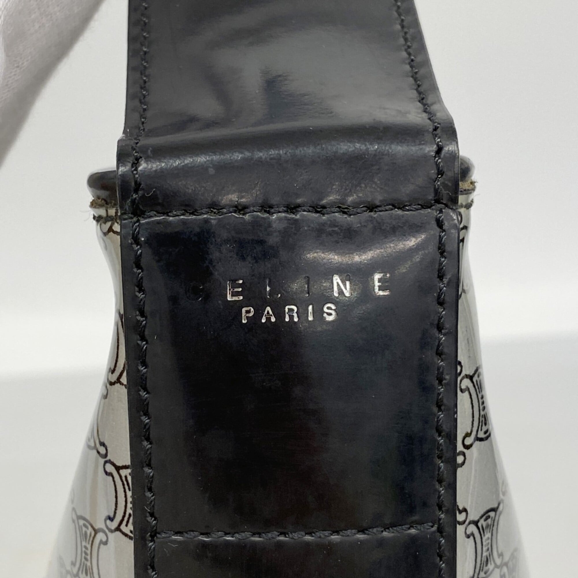 Celine Black Silver Shoulder Bag (Pre-Owned)