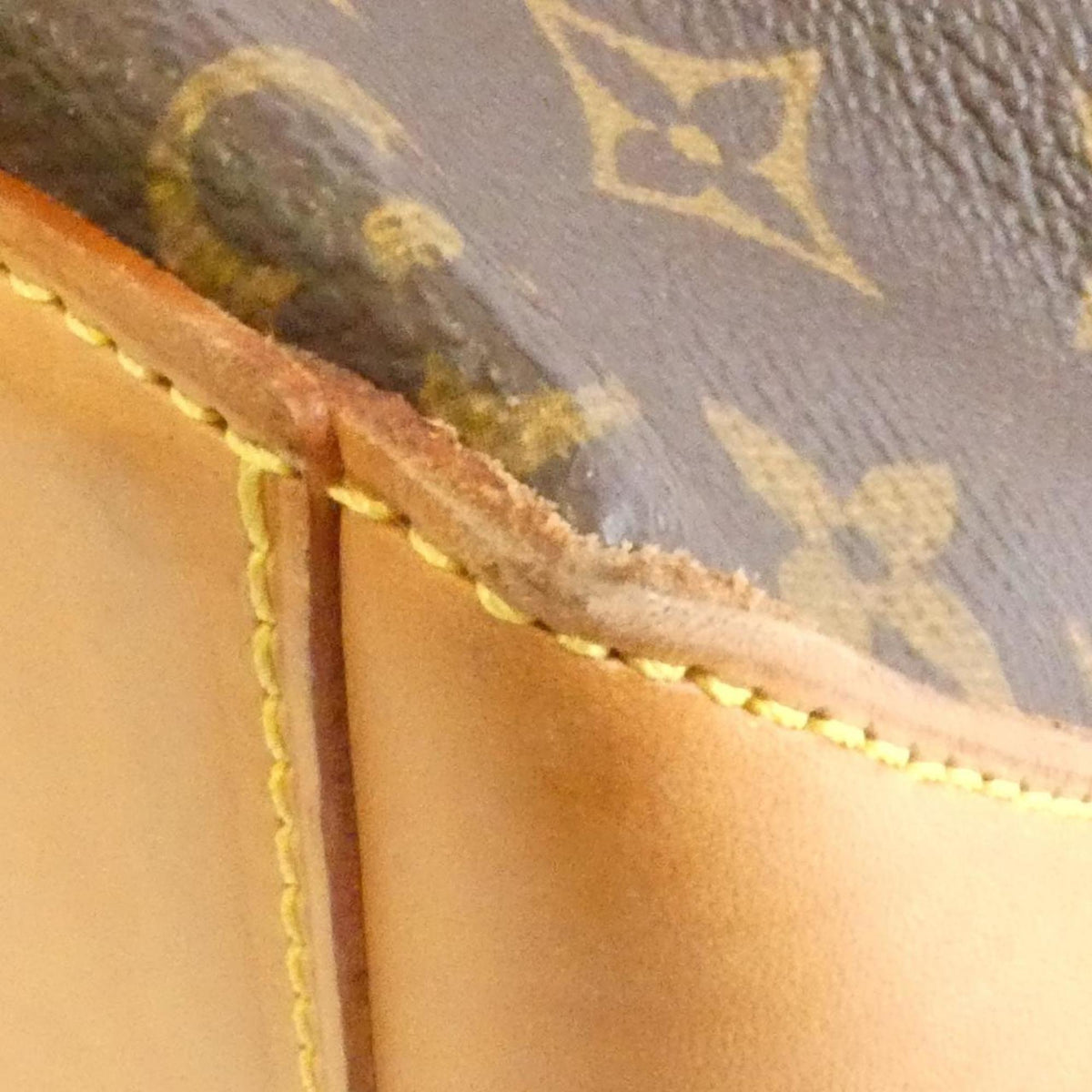 Louis Vuitton Monogram Marron Coated Canvas Handbag (Pre-Owned)