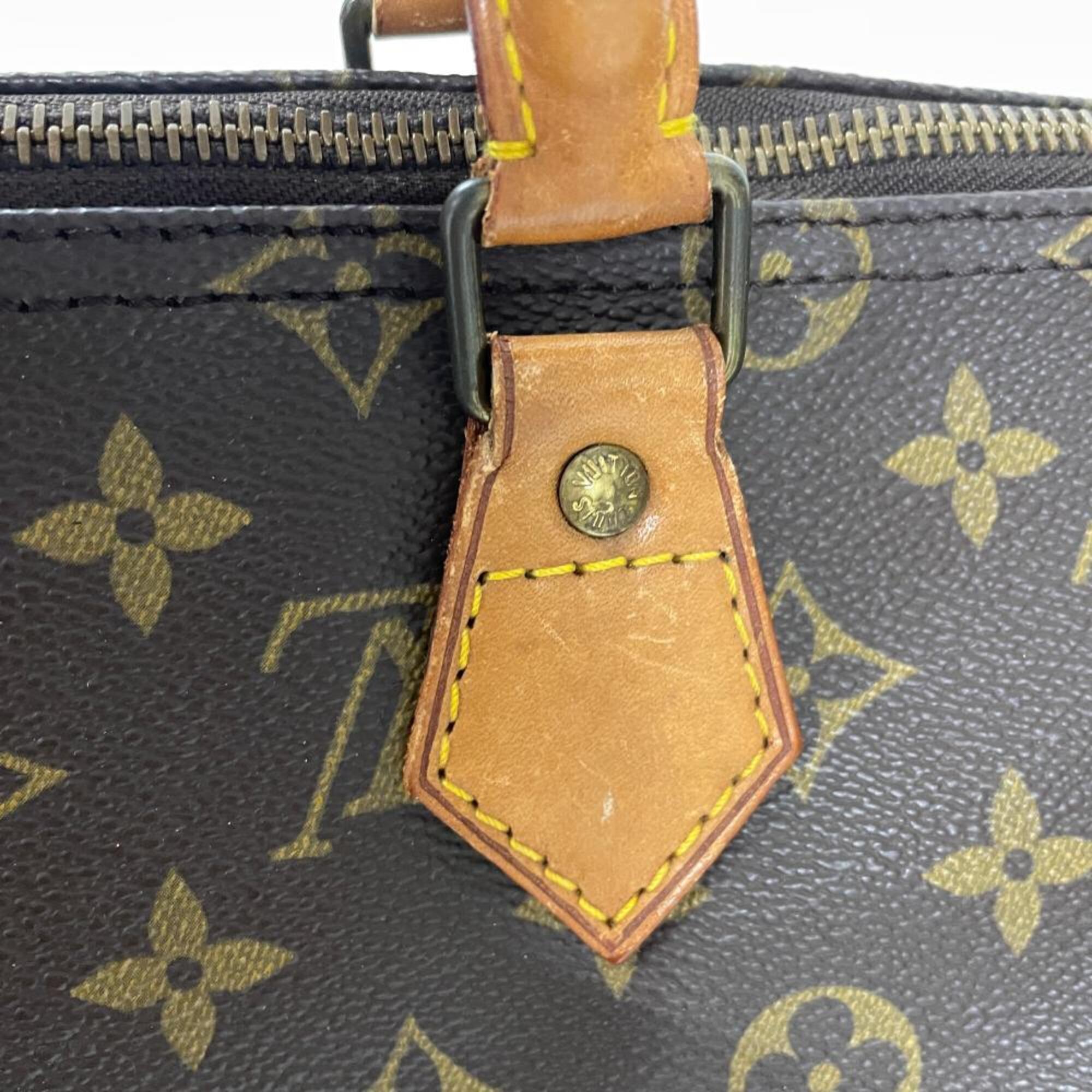 Louis Vuitton Brown Monogram Canvas Handbag (Pre-Owned)
