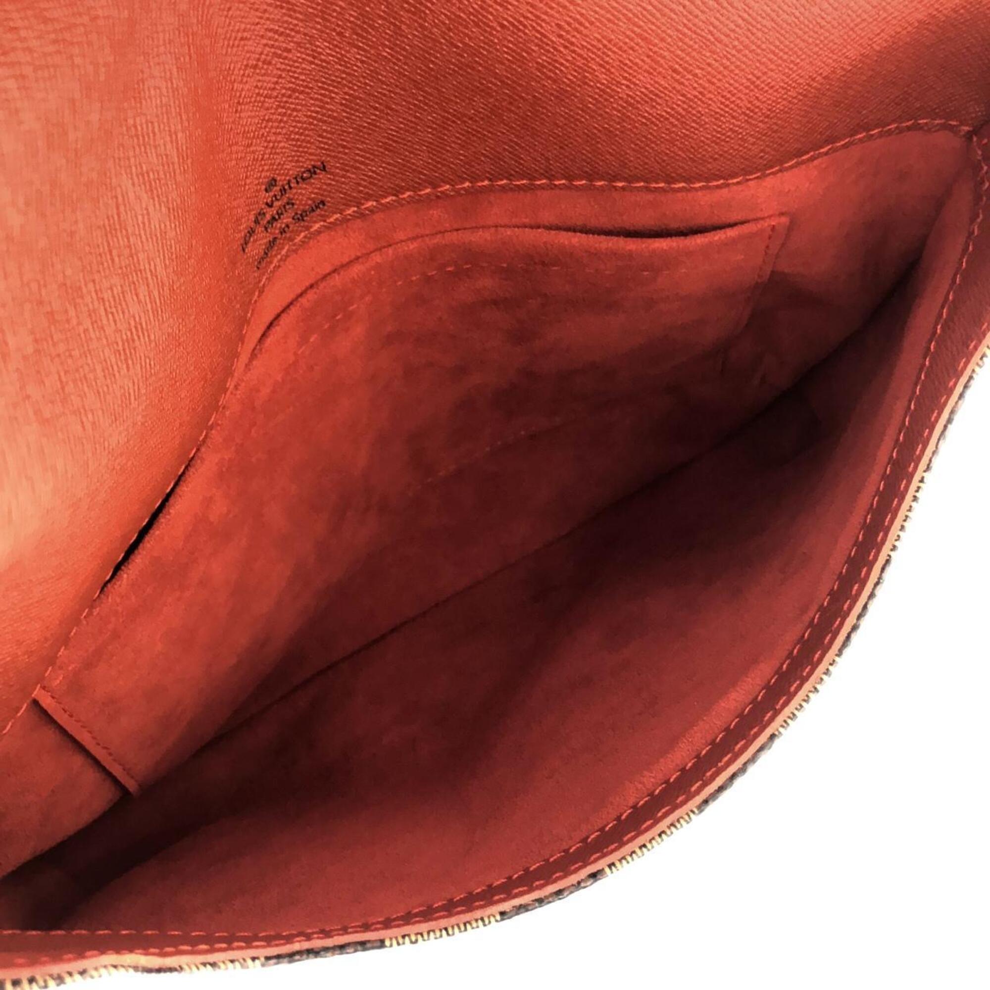 Louis Vuitton Brown Coated Canvas Shoulder Bag (Pre-Owned)