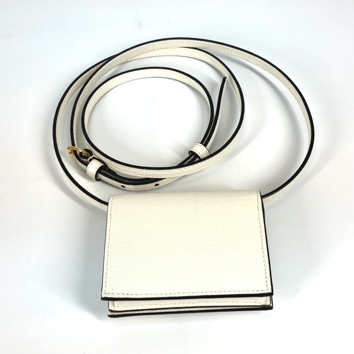 Gucci White Leather Wallet (Bi-Fold) (Pre-Owned)