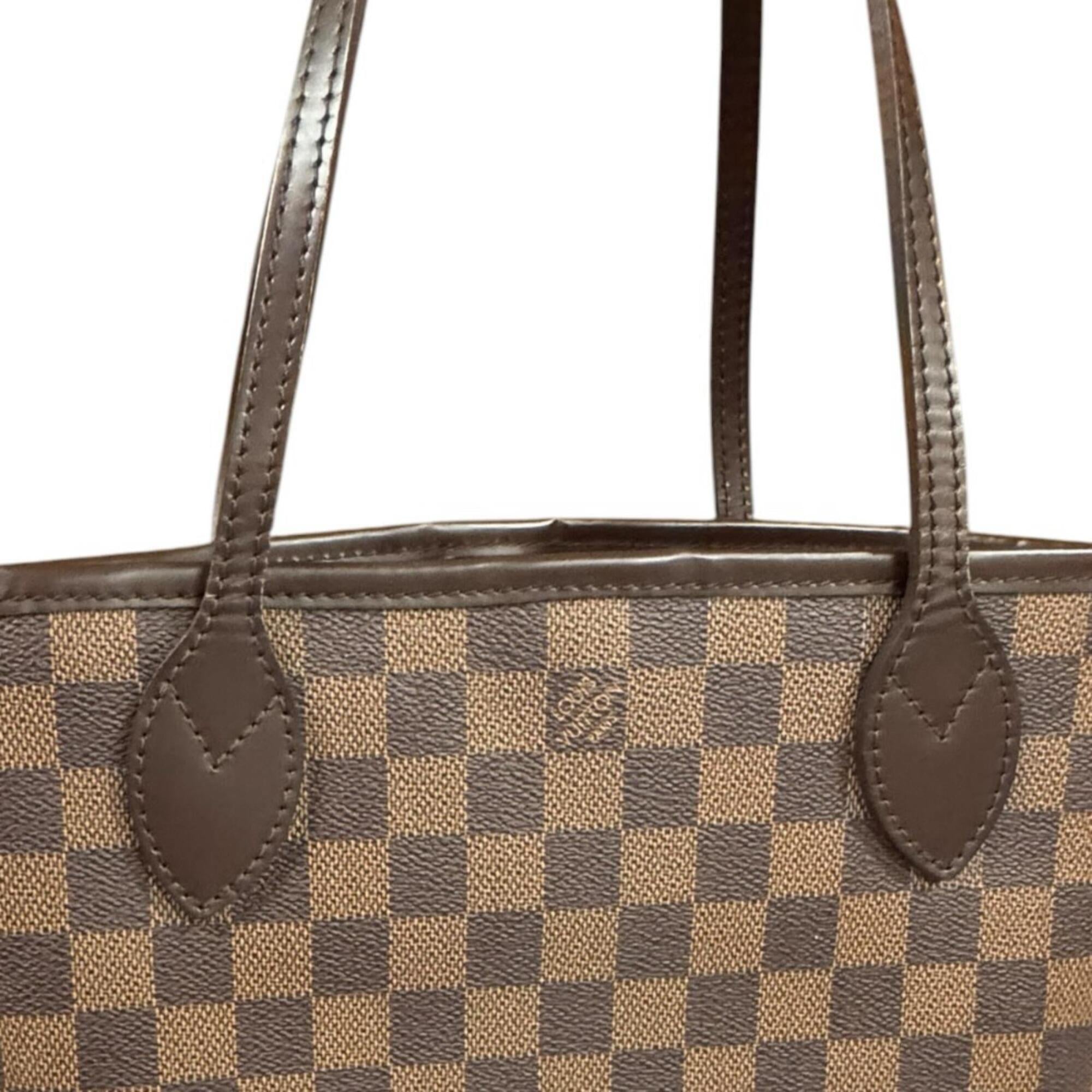 Louis Vuitton Brown Damier Canvas Pouch Tote Bag (Pre-Owned)