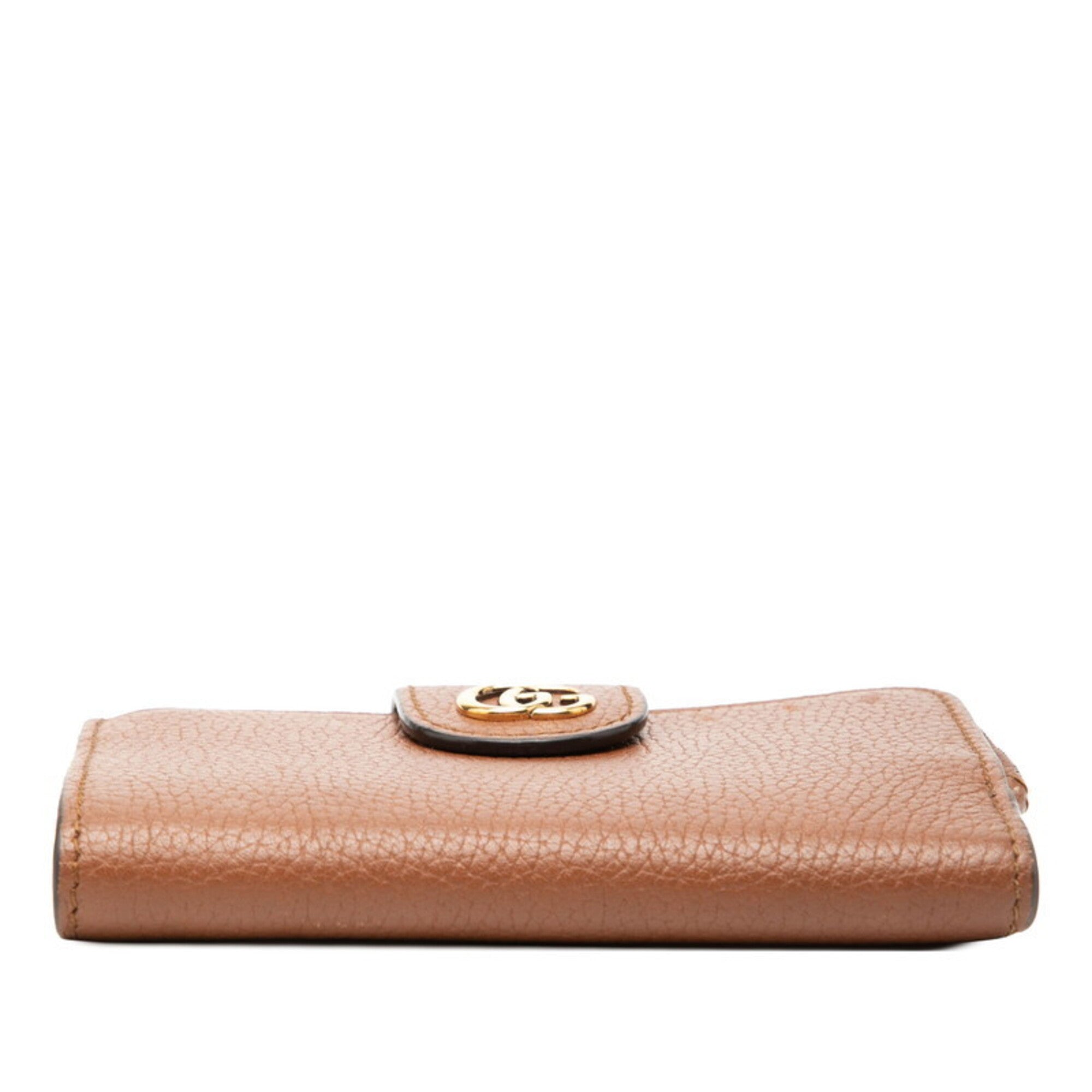 Gucci Bamboo Brown Leather Wallet (Bi-Fold) (Pre-Owned)