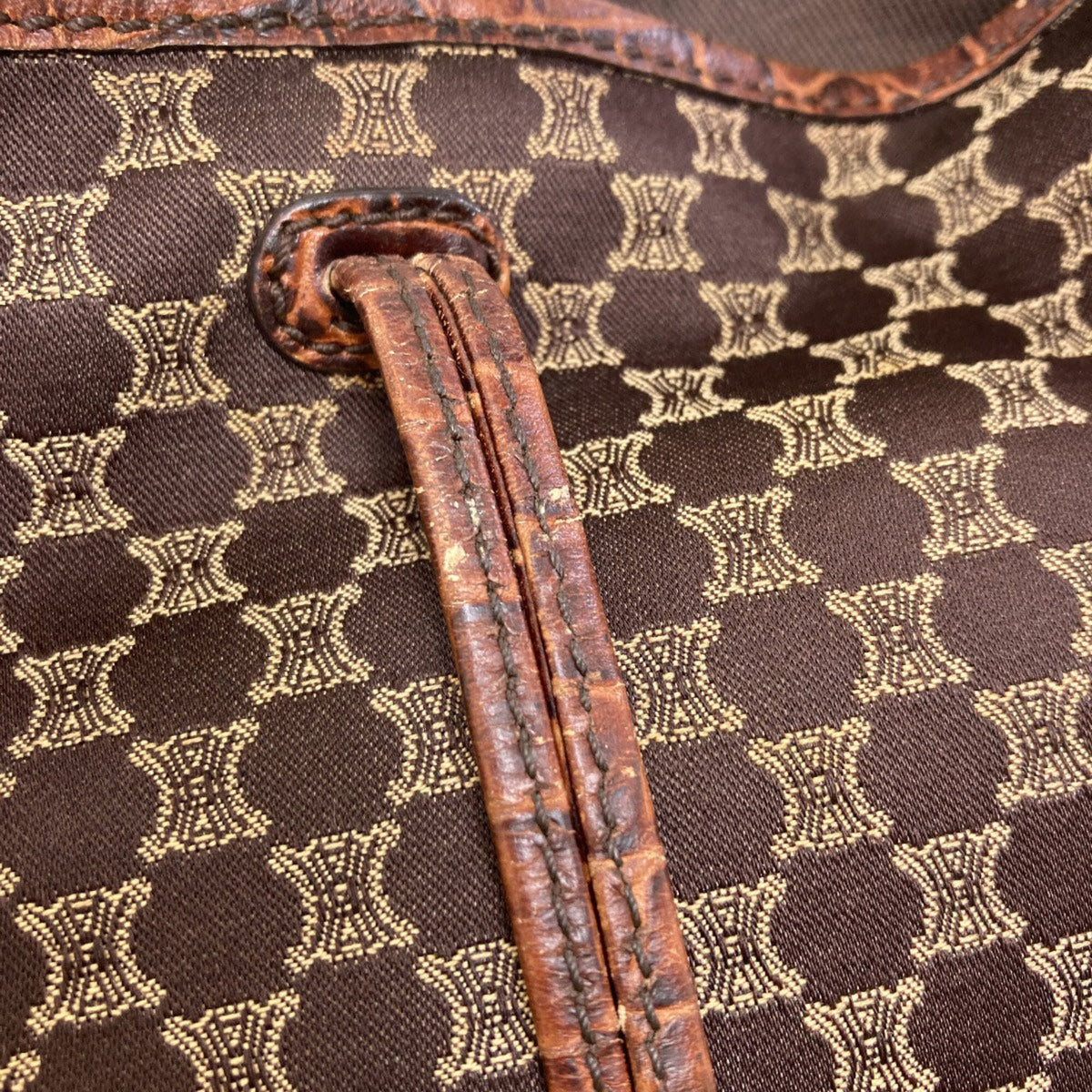 Celine Macadam Brown Canvas Tote Bag (Pre-Owned)