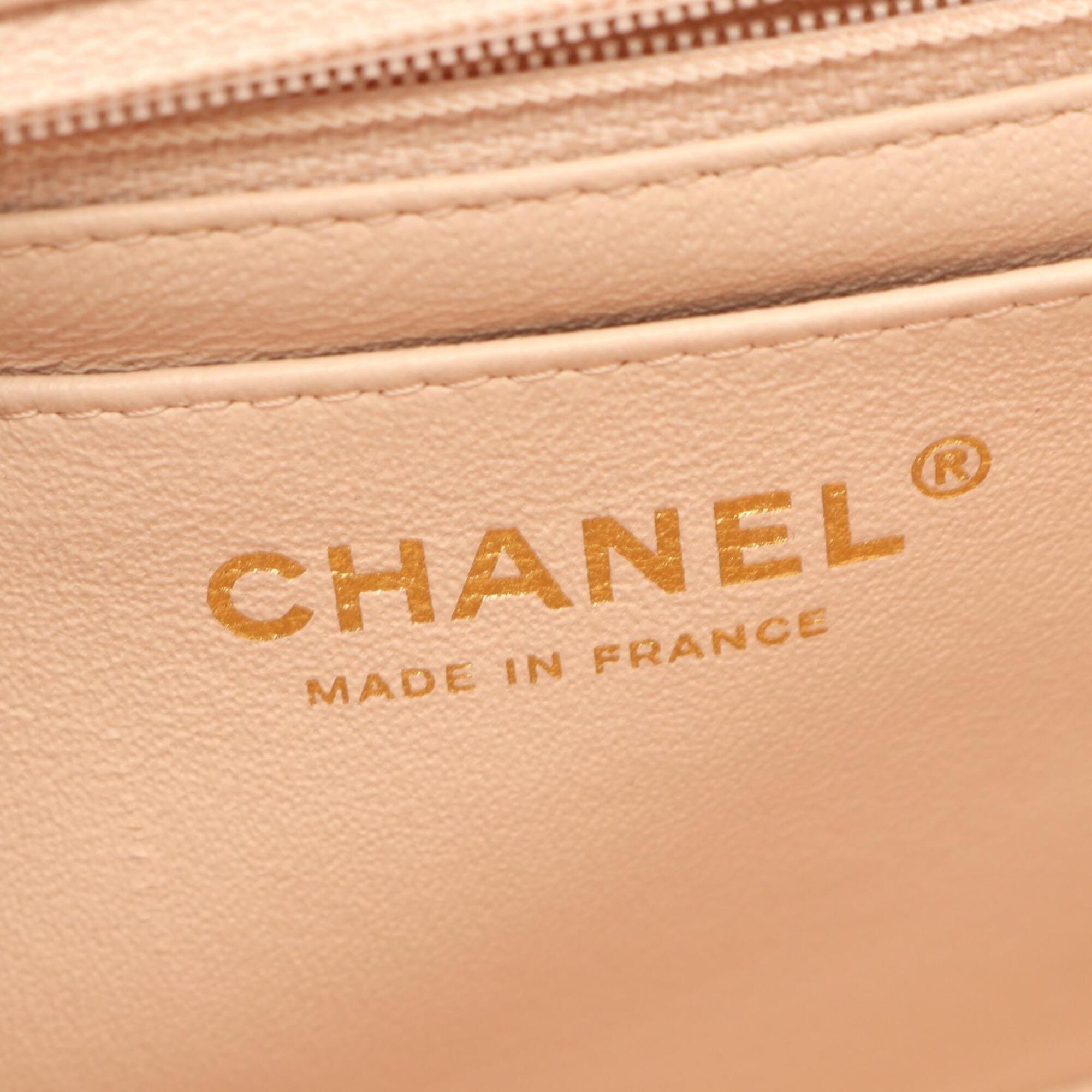 Chanel Black Pink Leather Handbag Shoulder Bag (Pre-Owned)