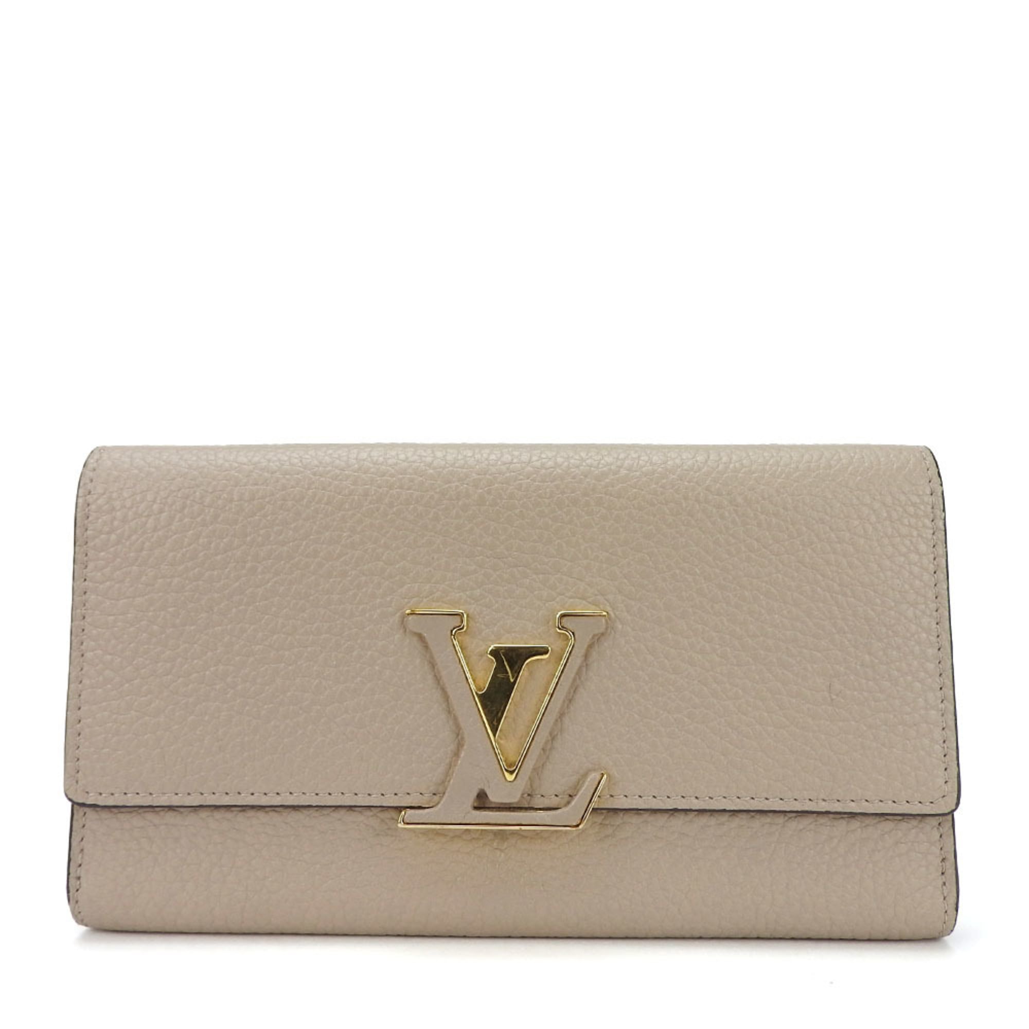 Louis Vuitton Galle Leather Long Wallet (Bi-Fold) (Pre-Owned)