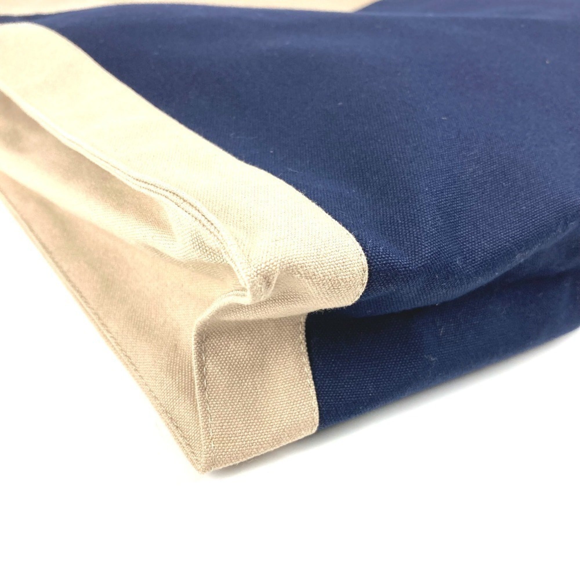 Hermes Navy Cotton Clutch Bag Pouch (Pre-Owned)