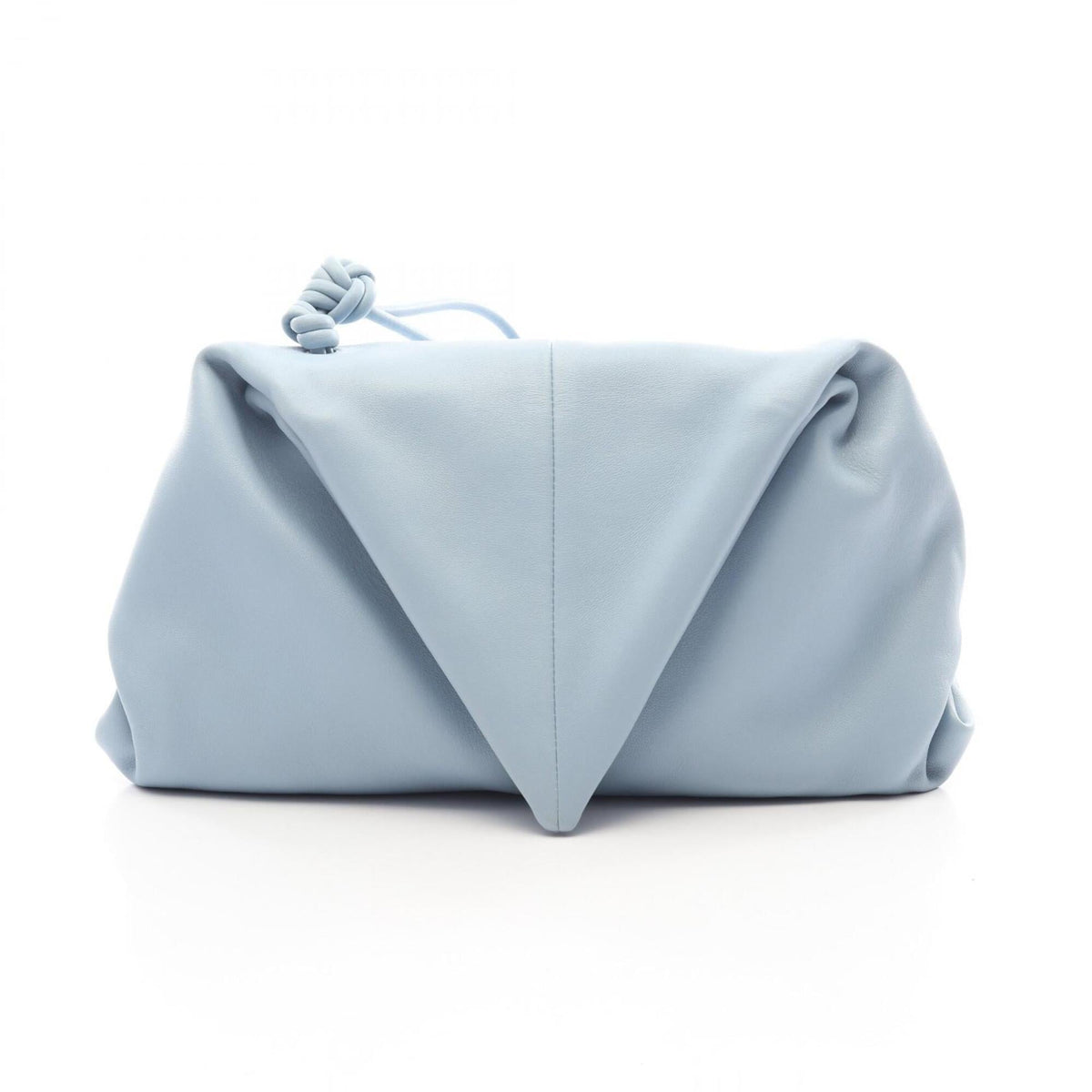 Bottega Veneta Blue Leather Clutch Bag Handbag (Pre-Owned)