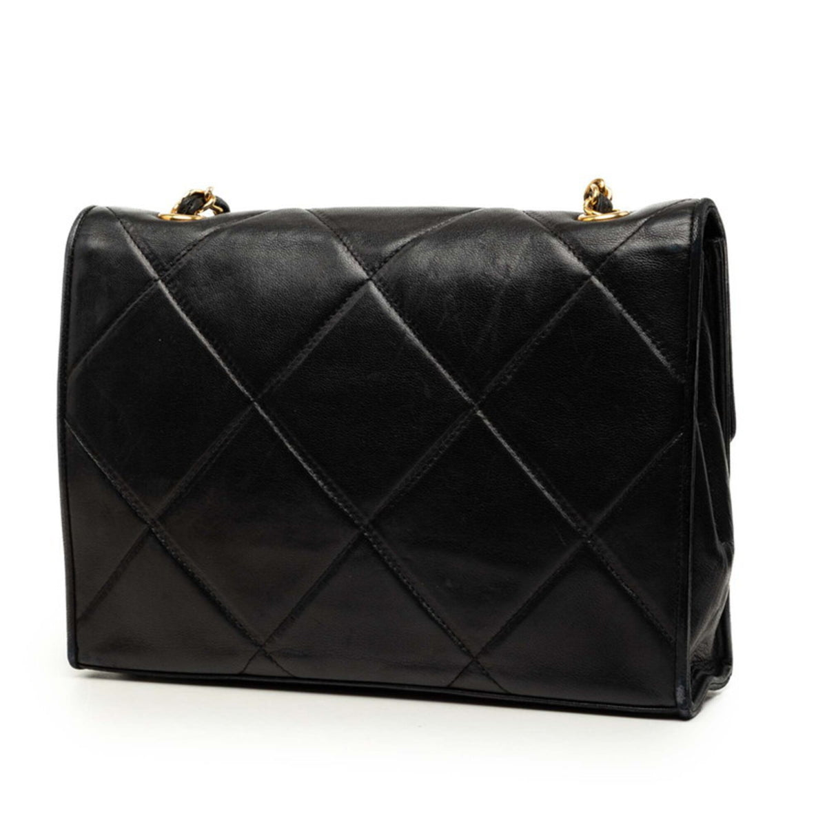 Chanel Black Leather Shoulder Bag (Pre-Owned)