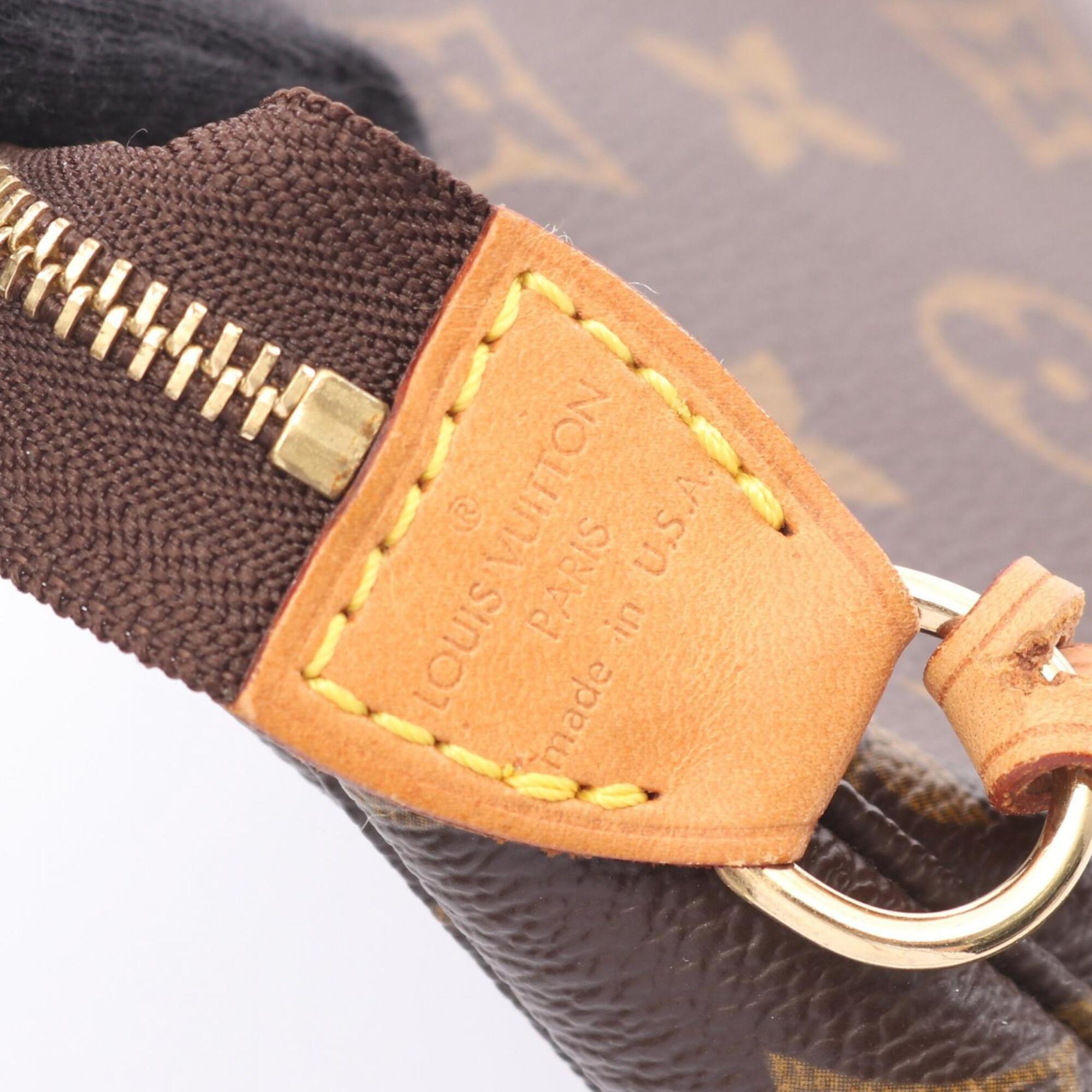 Louis Vuitton Brown Coated Canvas Leather Handbag (Pre-Owned)