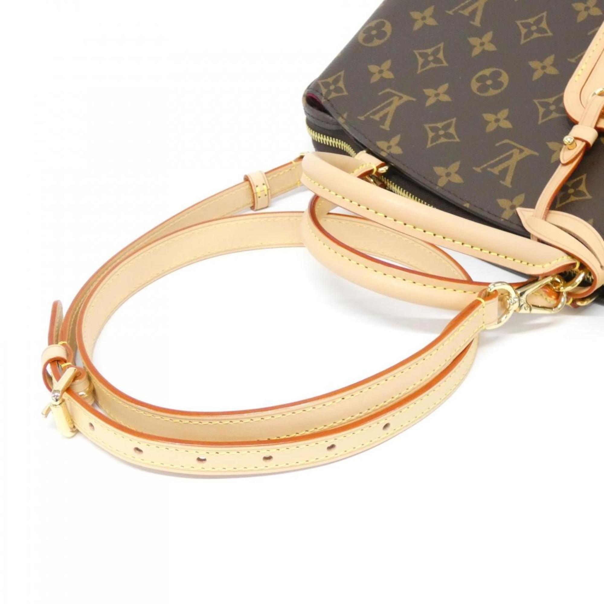 Louis Vuitton Marron Coated Canvas Handbag (Pre-Owned)