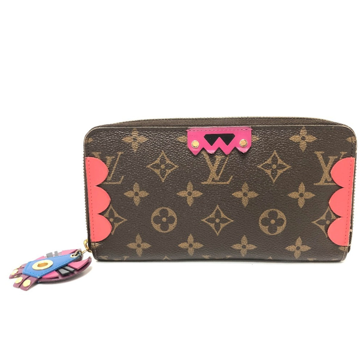 Louis Vuitton Monogram Brown Galle Monogram Multi-Color Red Color Monogram Coin Purse/Coin Case (Pre-Owned)