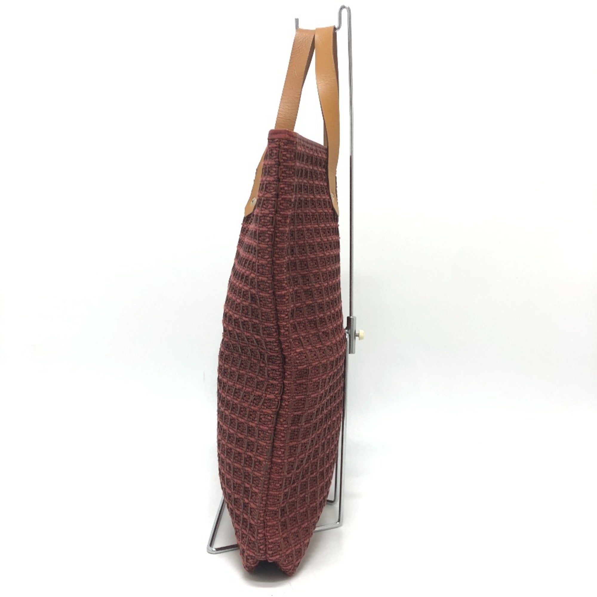 Hermes Ahmedabad Brown Canvas Handbag Tote Bag (Pre-Owned)