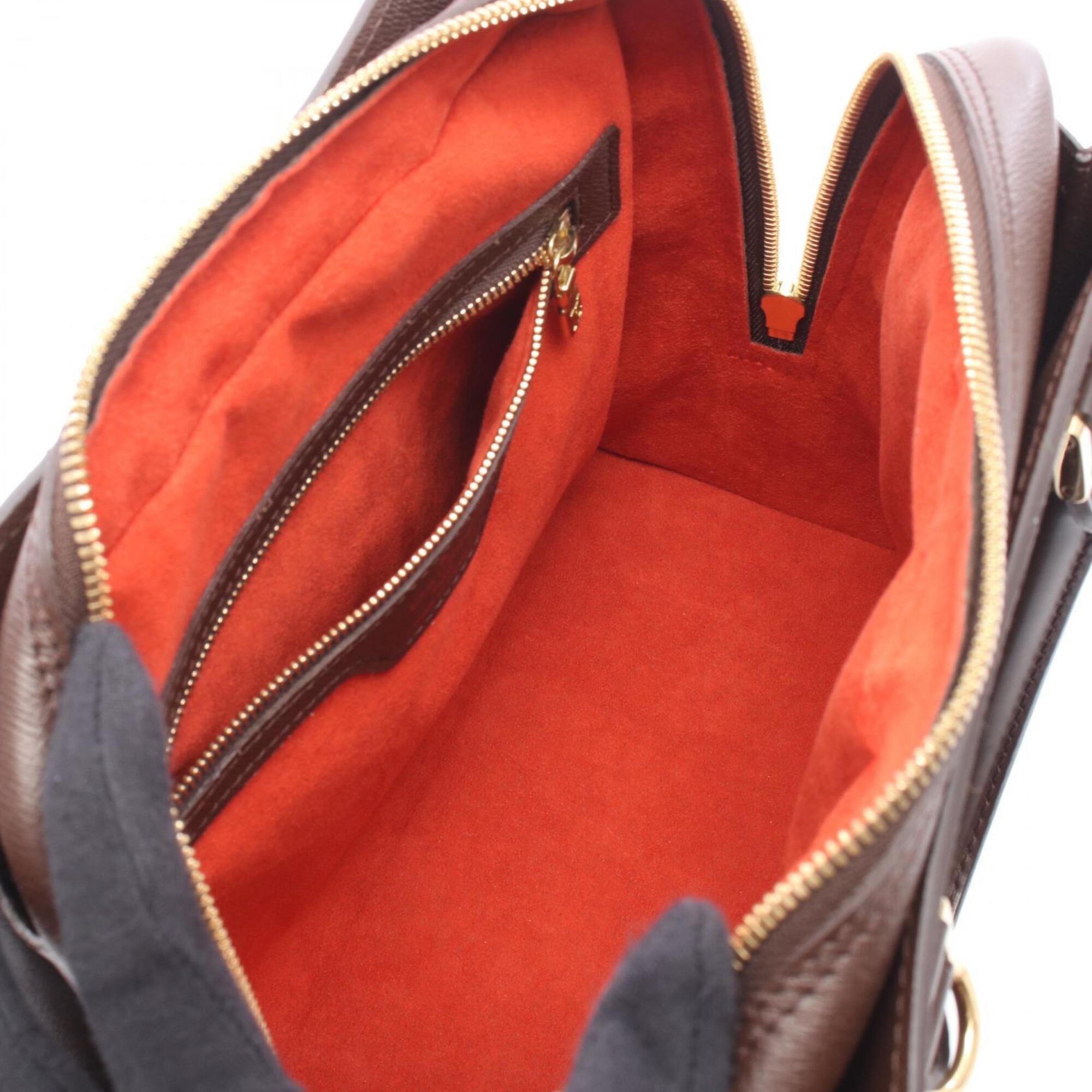 Louis Vuitton Brown Ebene Coated Canvas Leather Handbag (Pre-Owned)