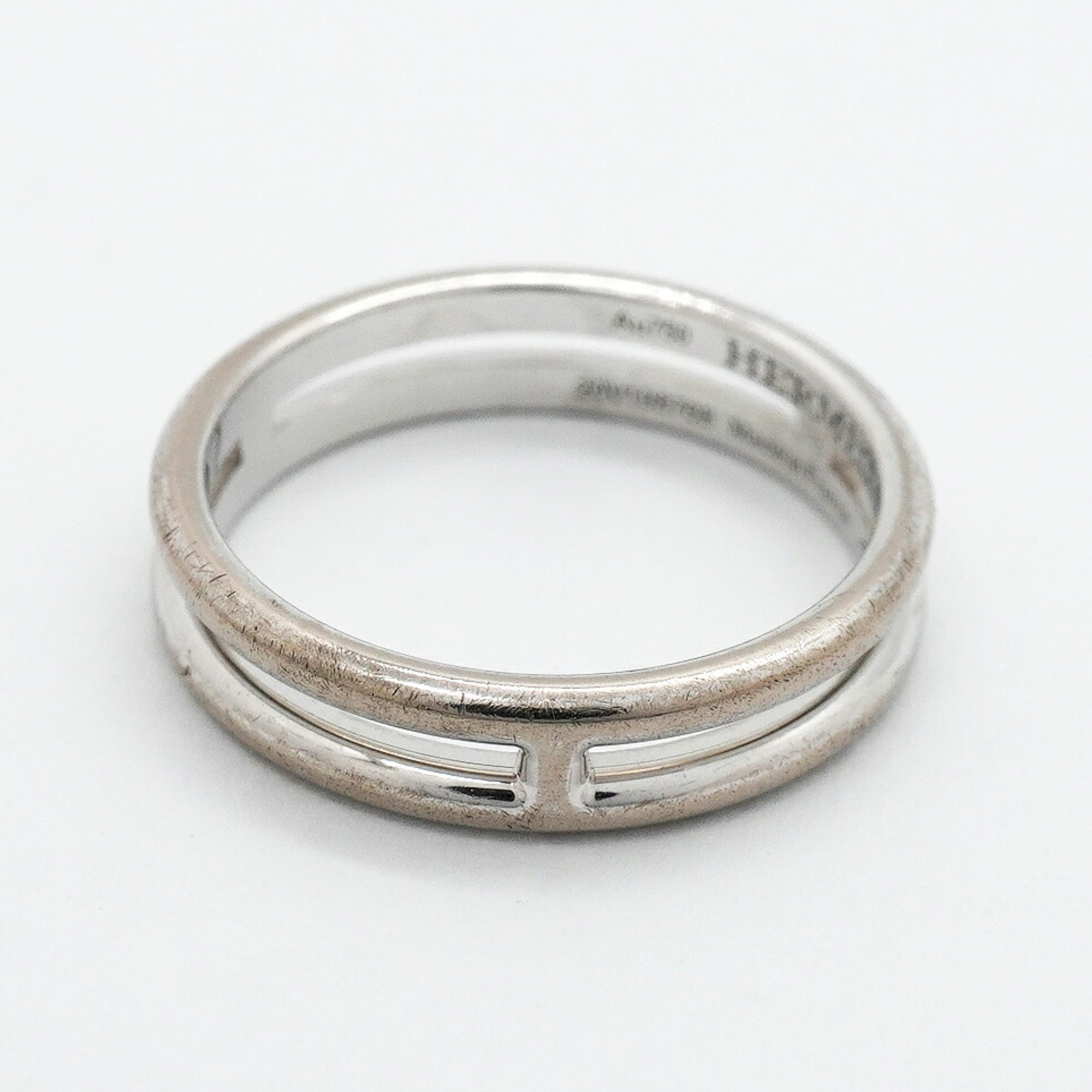 Hermes White Gold (18K) Band Ring (Pre-Owned)