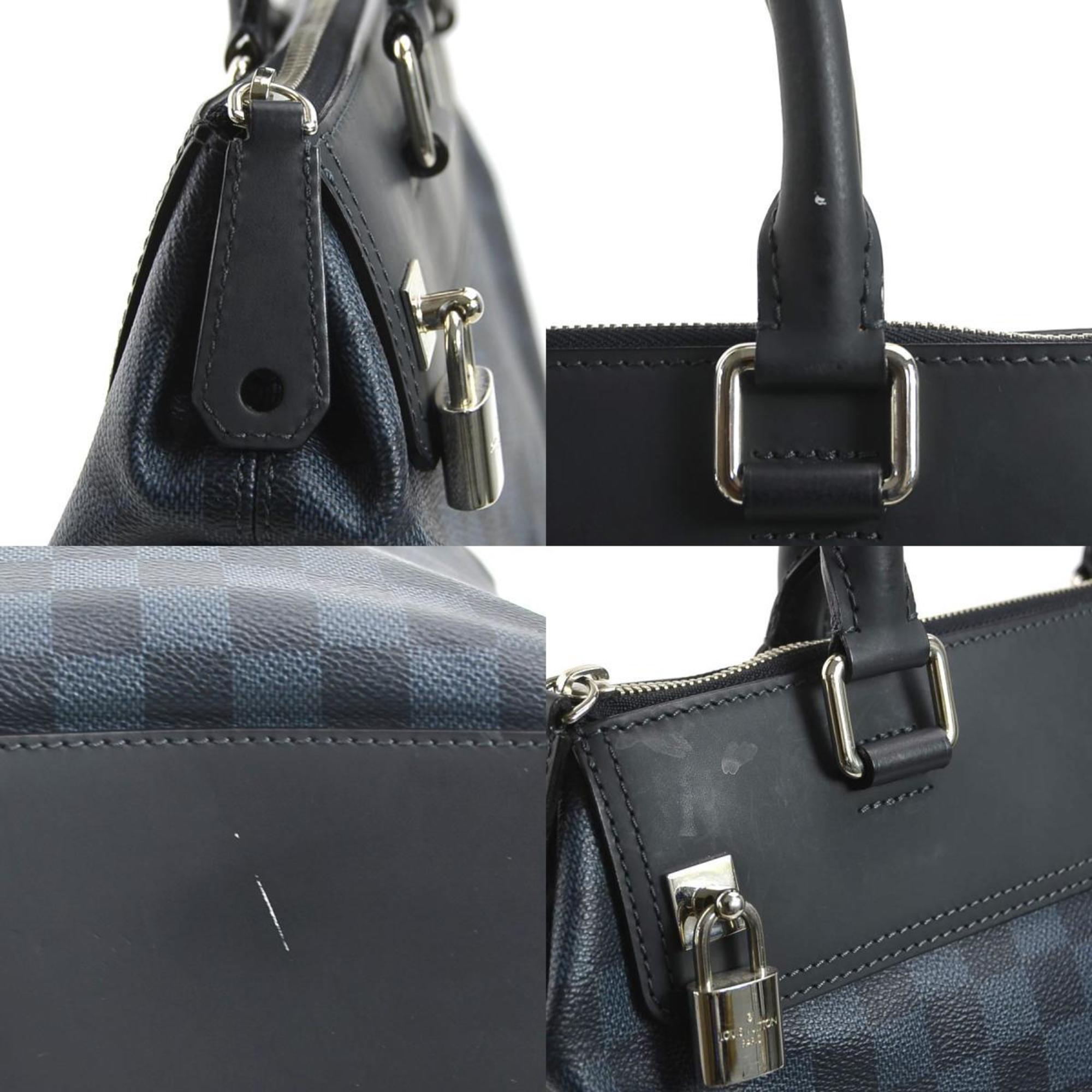 Louis Vuitton Damier Cobalt Damier Cobalt Navy Leather Handbag Shoulder Bag (Pre-Owned)
