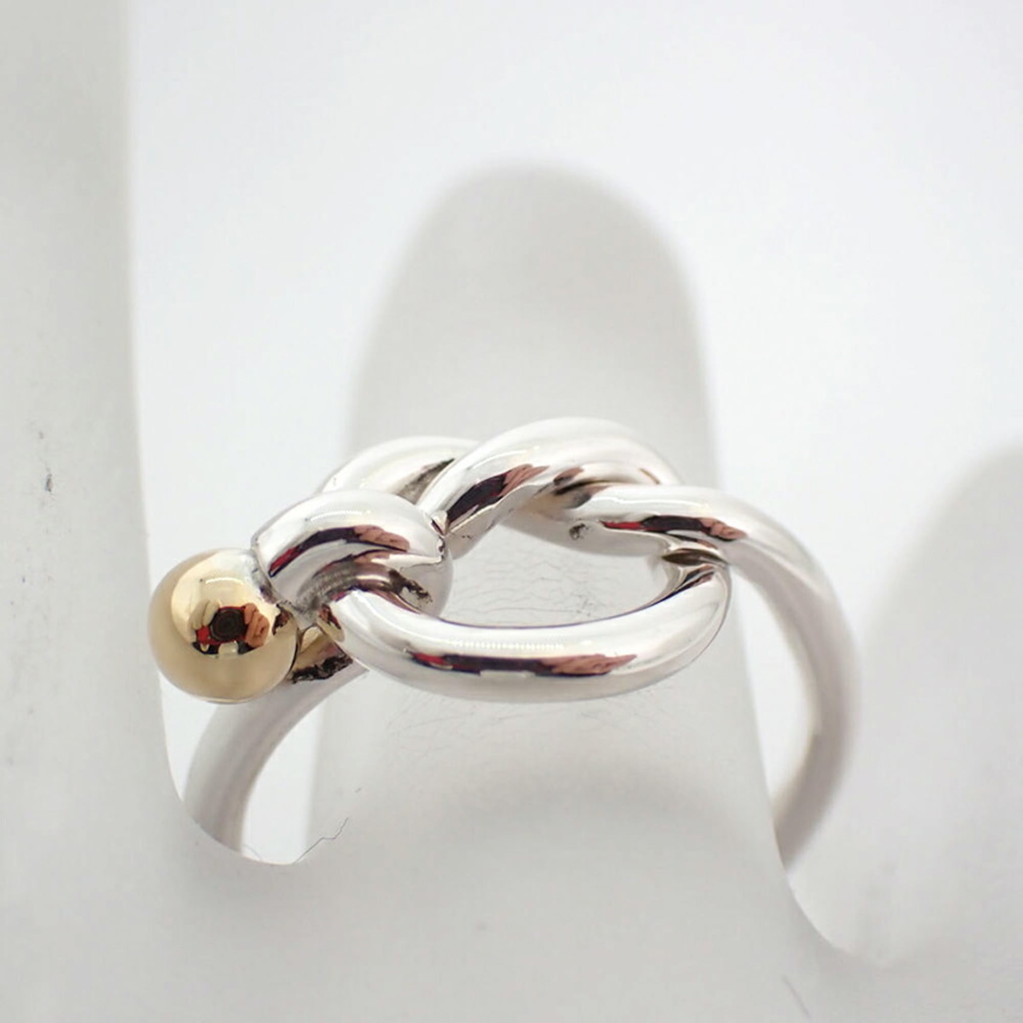 Tiffany Yellow Gold (18K) Sterling Silver 925 Band Ring (Pre-Owned)