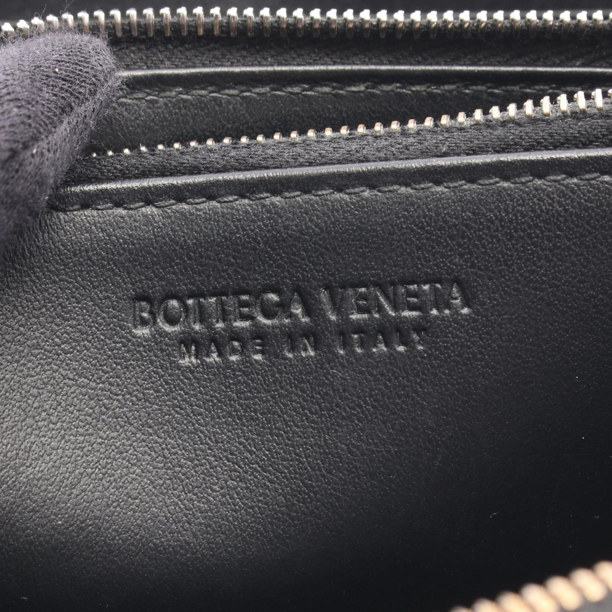 Bottega Veneta Black Leather Long Wallet (Bi-Fold) (Pre-Owned)