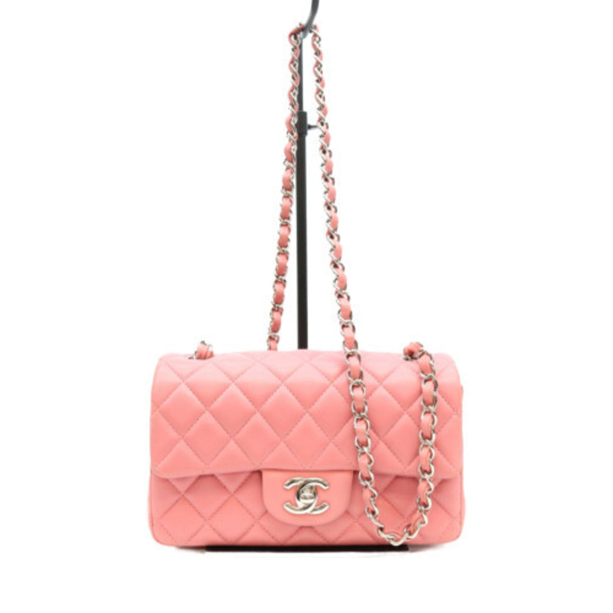 Chanel Pink Leather Shoulder Bag (Pre-Owned)