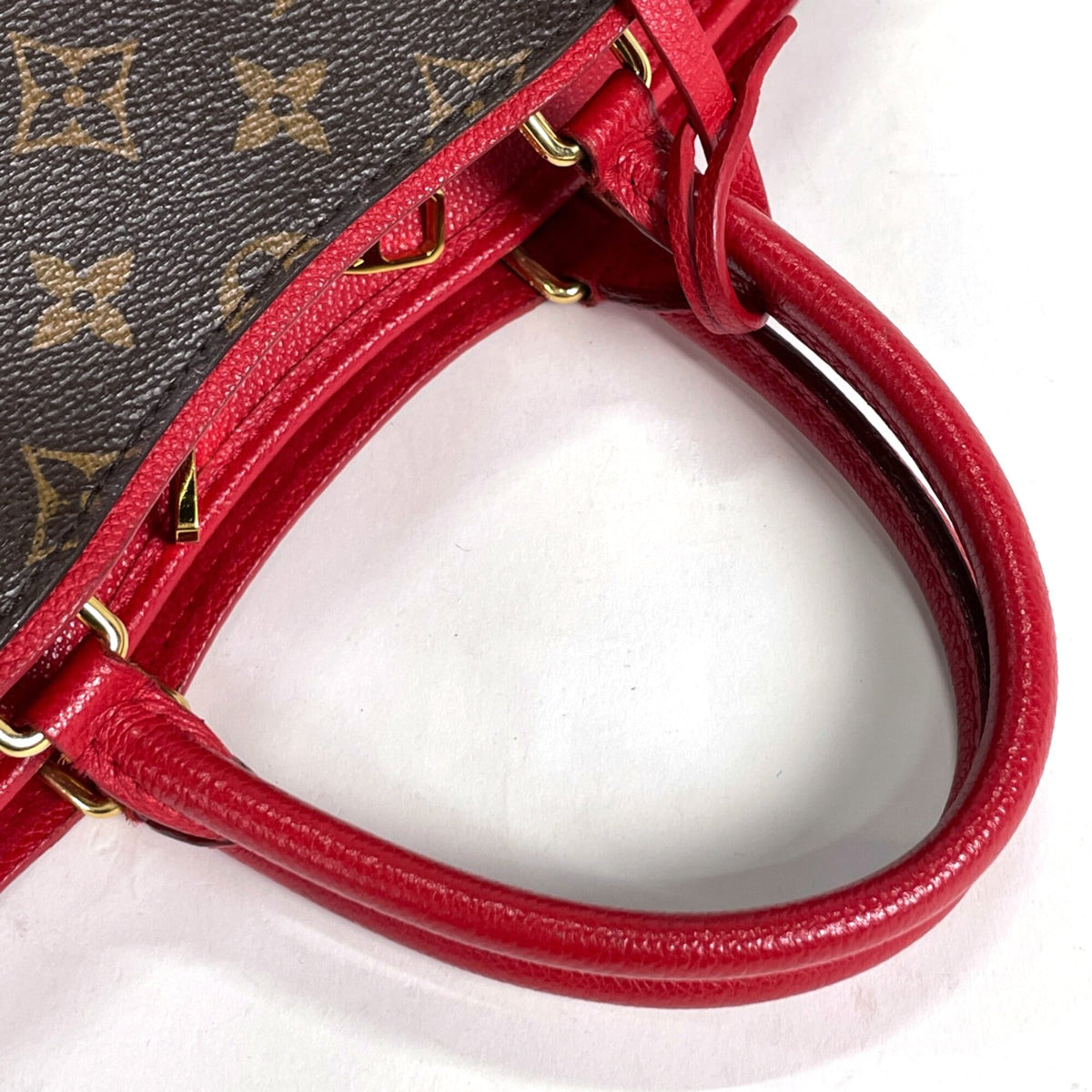 Louis Vuitton Monogram Red Color Rouge Monogram Leather Handbag (Pre-Owned)