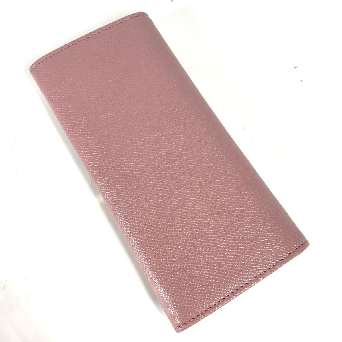 Bvlgari Pink Leather Long Wallet (Bi-Fold) (Pre-Owned)