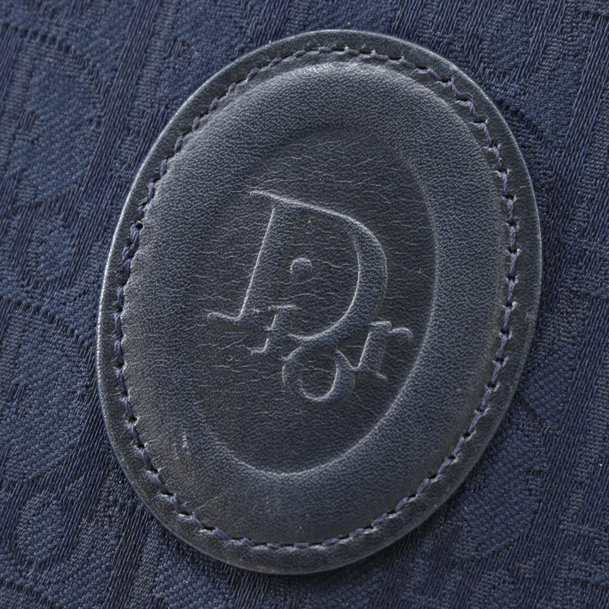 Christian Dior Navy Canvas Shoulder Bag (Pre-Owned)