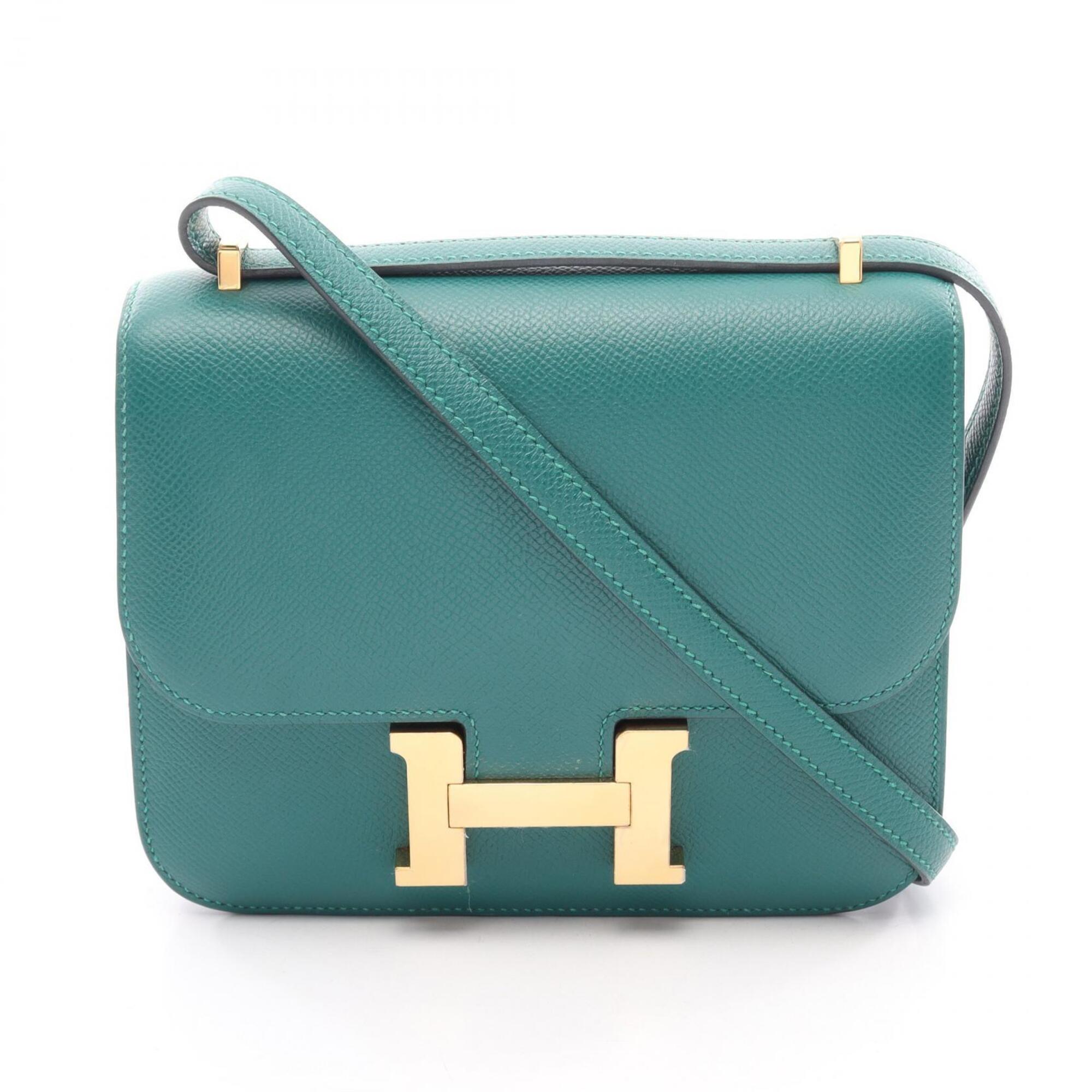 Hermes Constance Green Epsom Leather Handbag Shoulder Bag (Pre-Owned)