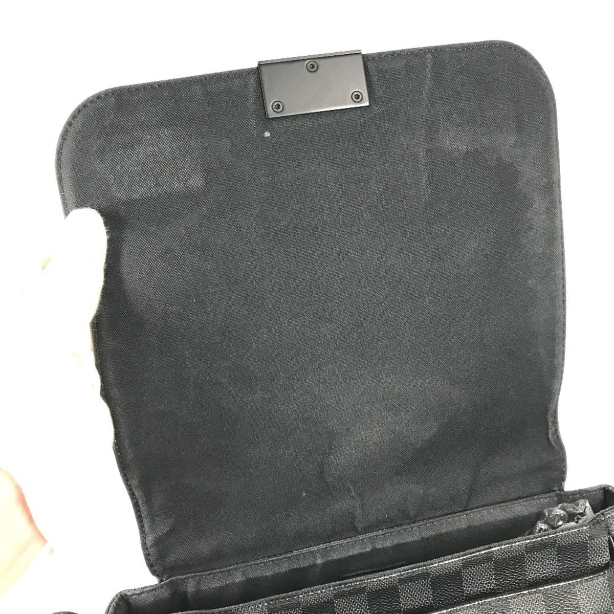 Louis Vuitton Black Damier Graphite Messenger Bag Shoulder Bag (Pre-Owned)