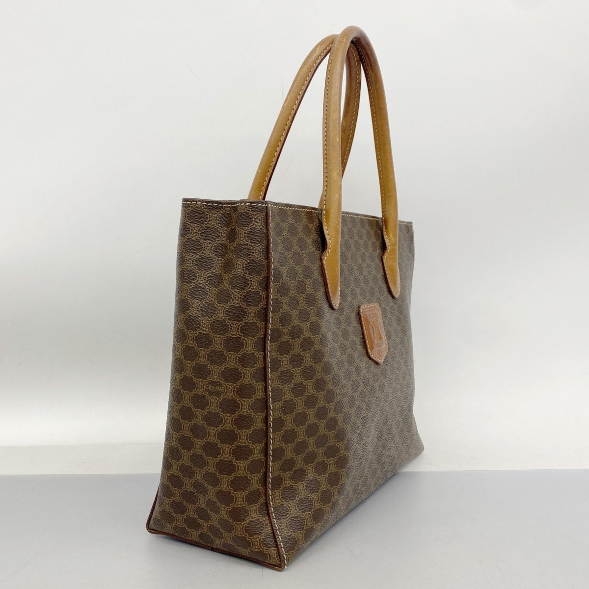 Celine Brown Pvc Tote Bag (Pre-Owned)