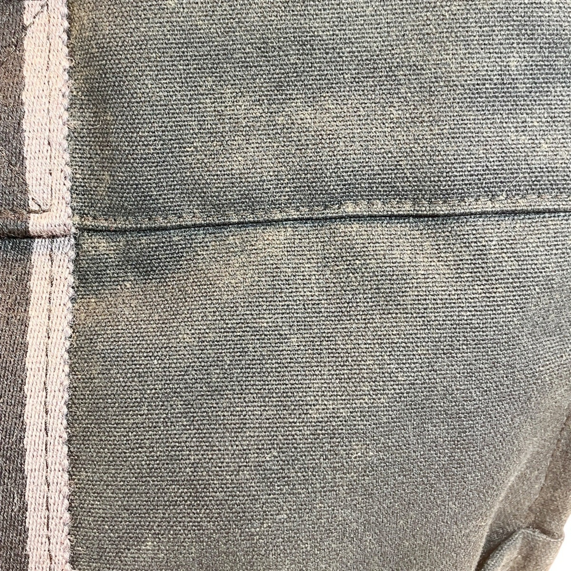 Hermes Black Gray Canvas Tote Bag (Pre-Owned)