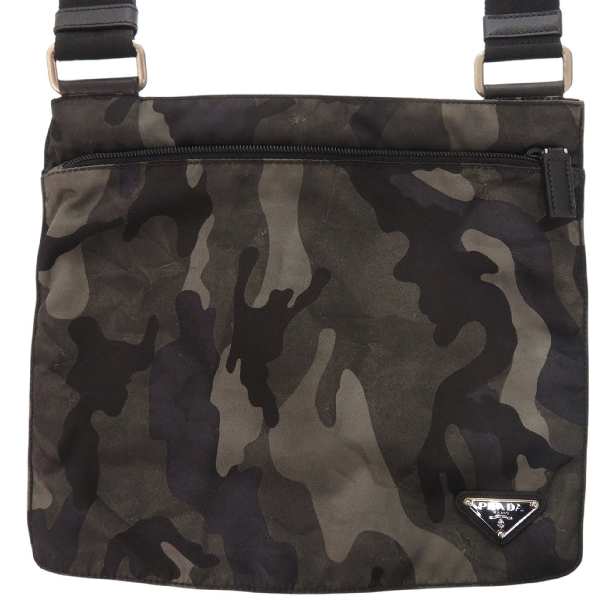 Prada Camouflage Khaki Tessuto Shoulder Bag (Pre-Owned)
