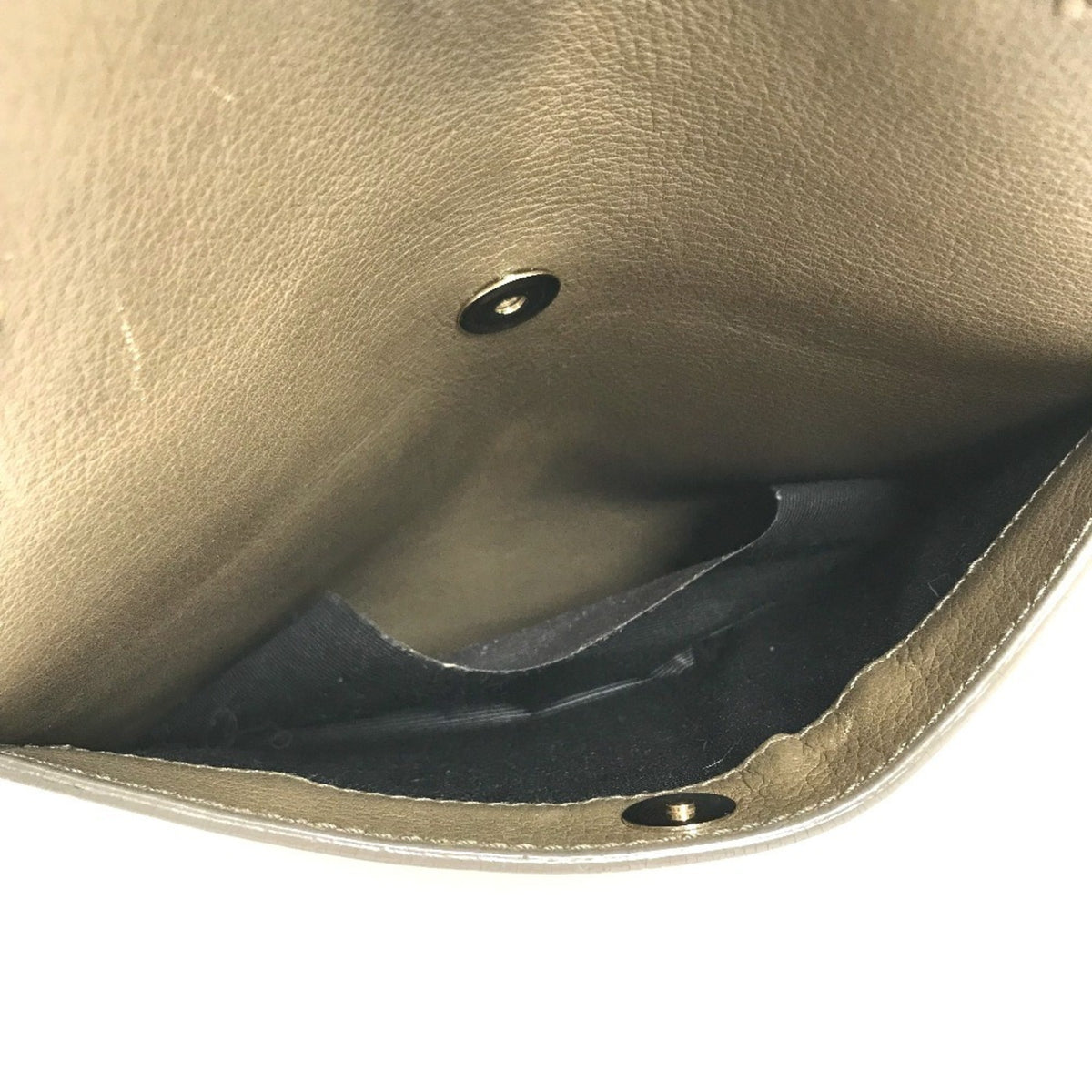 Bvlgari Gray Leather Handbag Shoulder Bag Tote Bag (Pre-Owned)