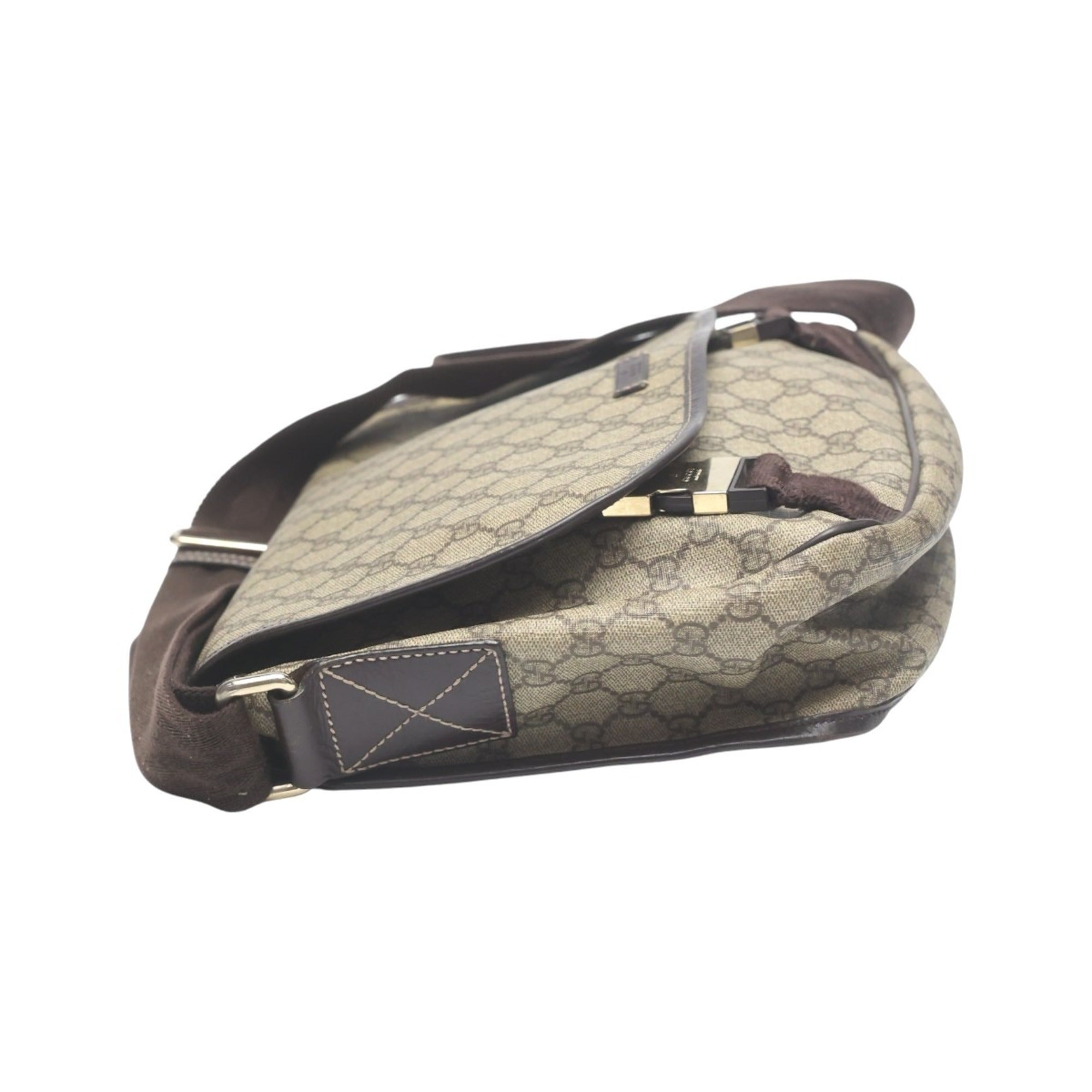 Gucci Brown Gg Plus Shoulder Bag (Pre-Owned)