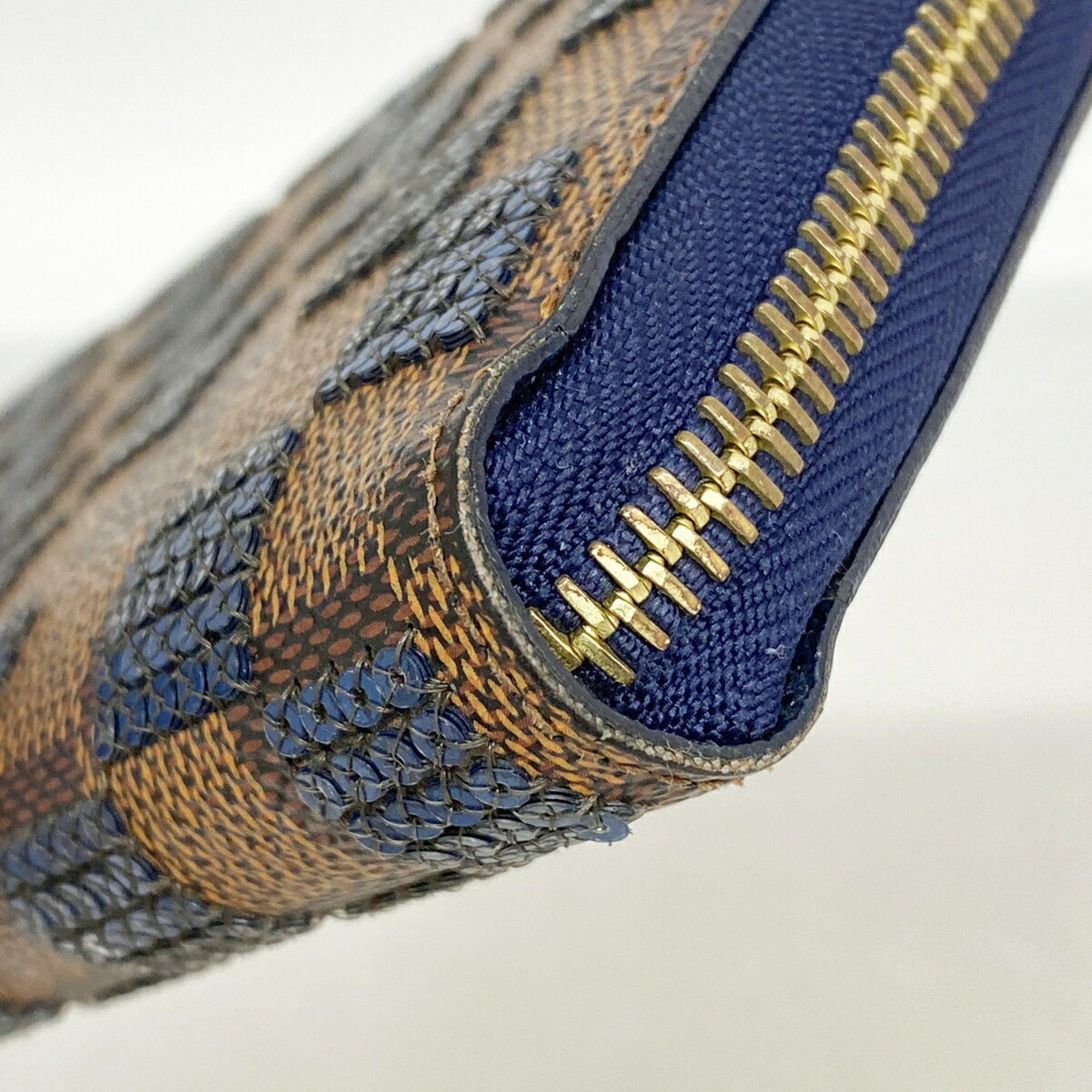 Louis Vuitton Blue Ebene Long Wallet (Bi-Fold) (Pre-Owned)