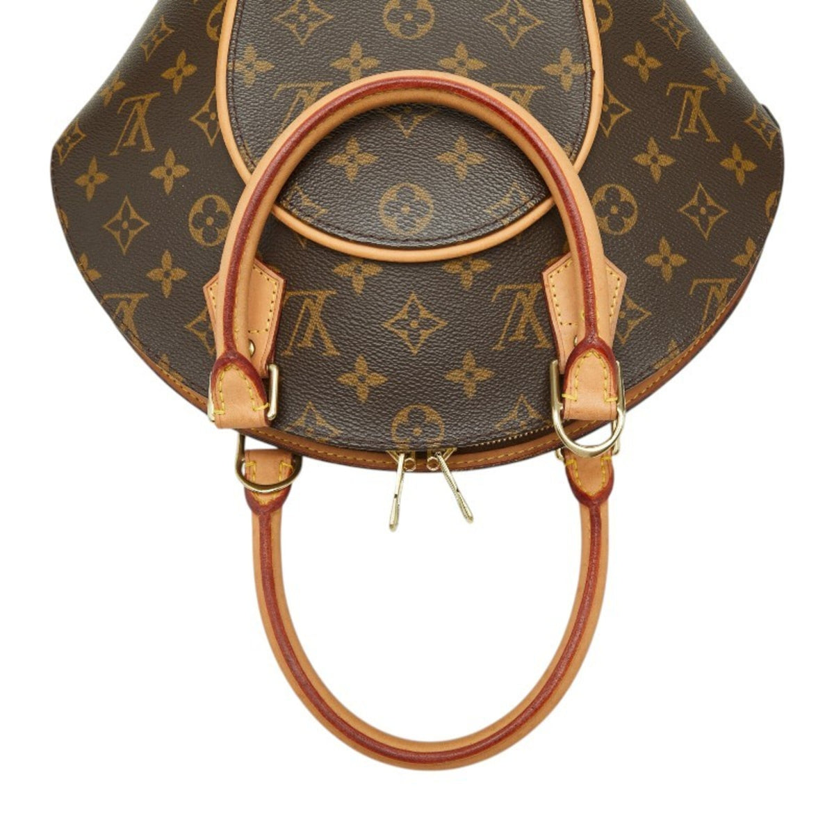 Louis Vuitton Brown Pvc Leather Handbag (Pre-Owned)