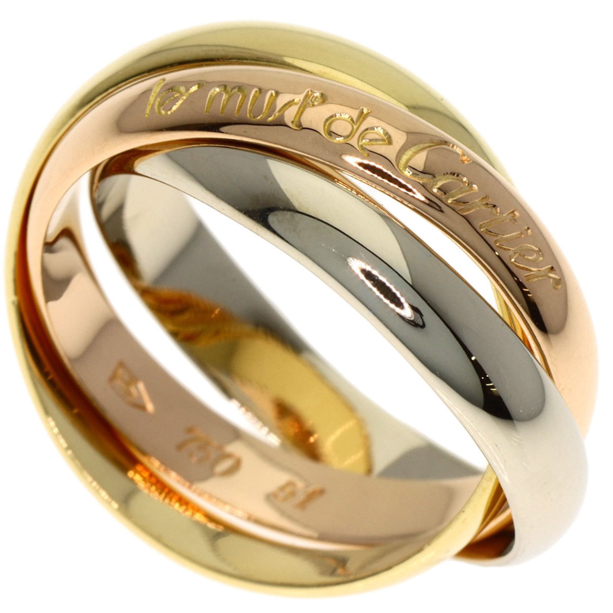 Cartier Trinity Yellow Gold (18K) Pink Gold (18K) White Gold (18K) Band Ring (Pre-Owned)