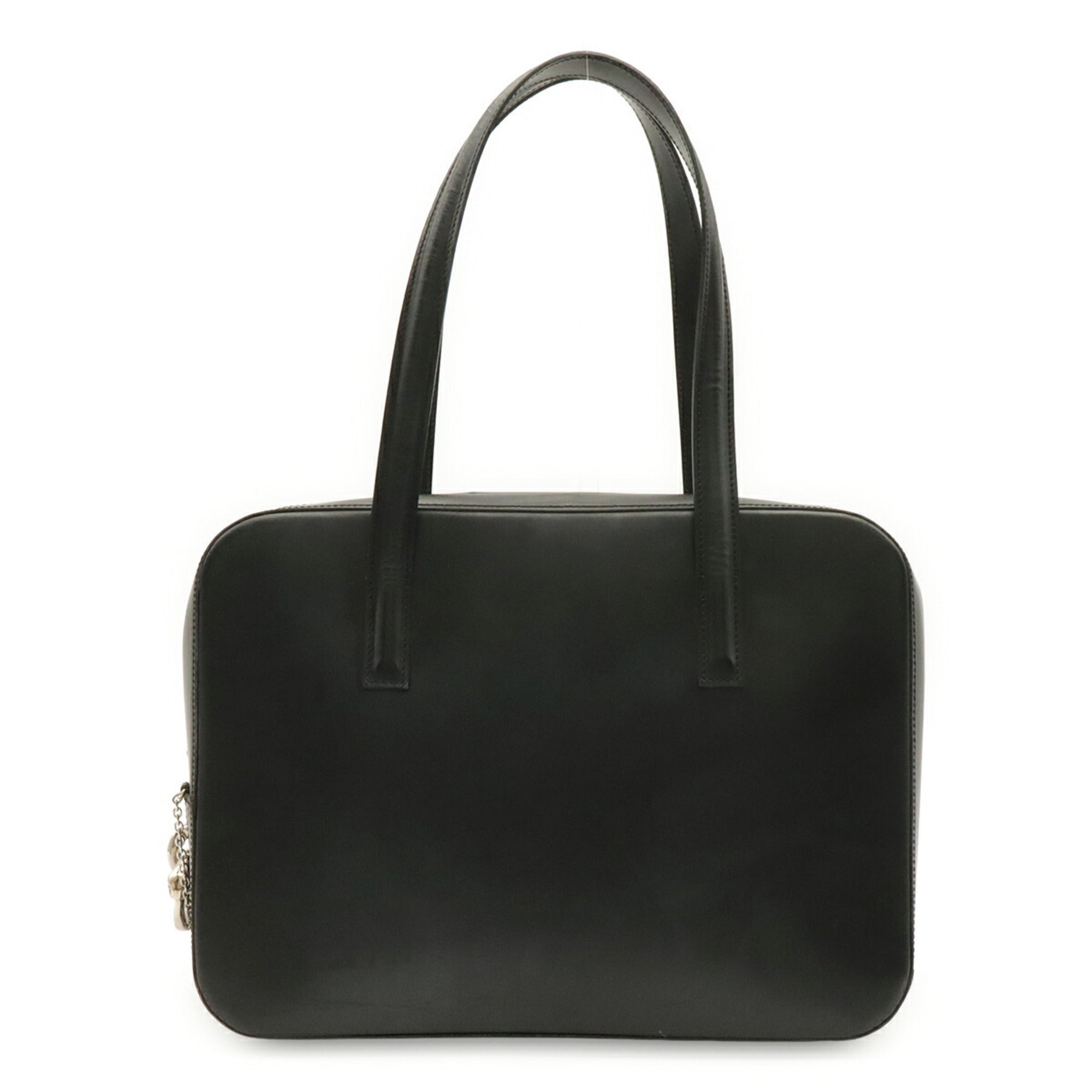 Cartier Black Leather Handbag Tote Bag (Pre-Owned)