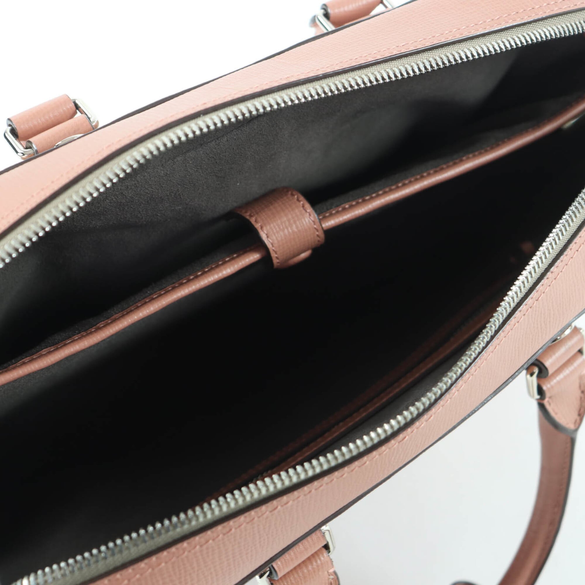 Bally Pink Leather Briefcase Handbag Shoulder Bag (Pre-Owned)