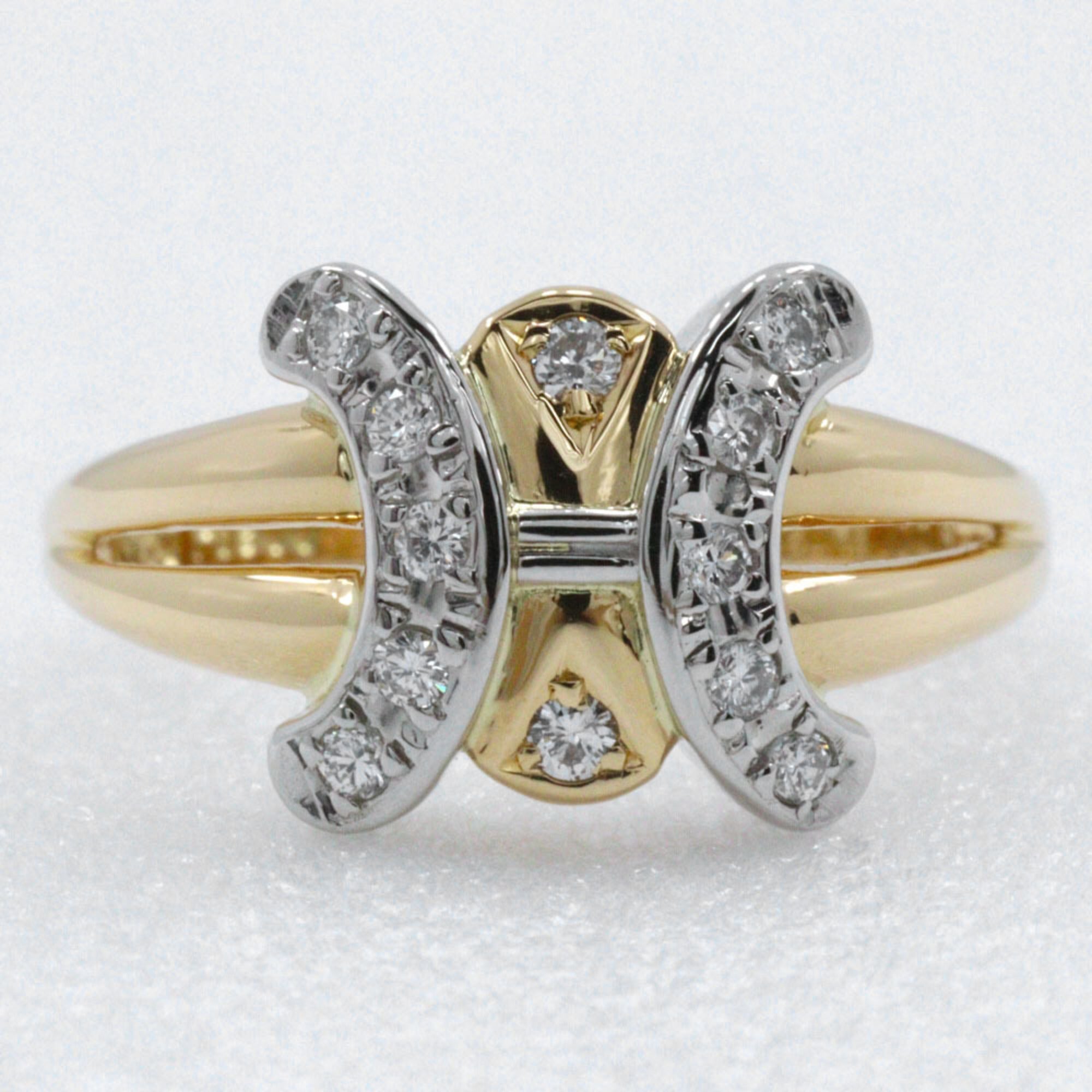 Celine Yellow Gold (18K) Platinum 900 Band Ring (Pre-Owned)
