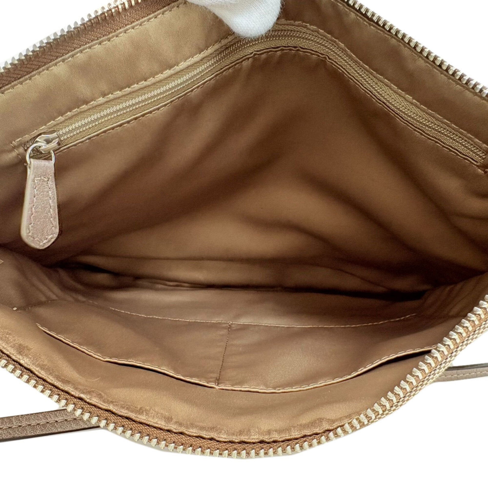 Coach Brown Canvas Shoulder Bag (Pre-Owned)
