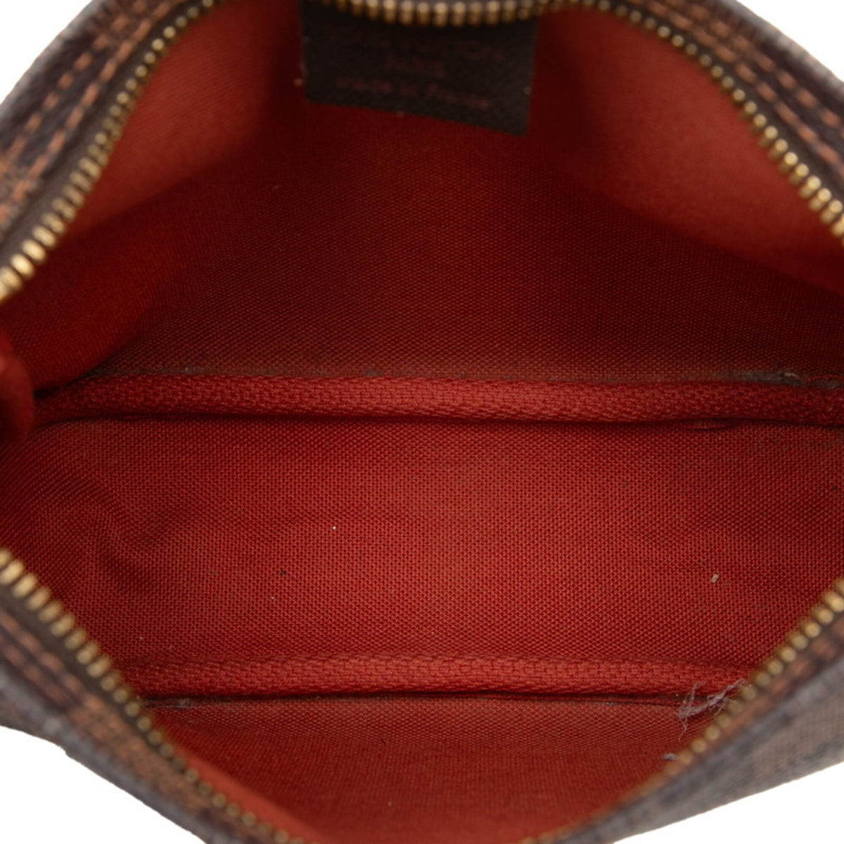 Louis Vuitton Brown Pvc Leather Handbag Pouch (Pre-Owned)