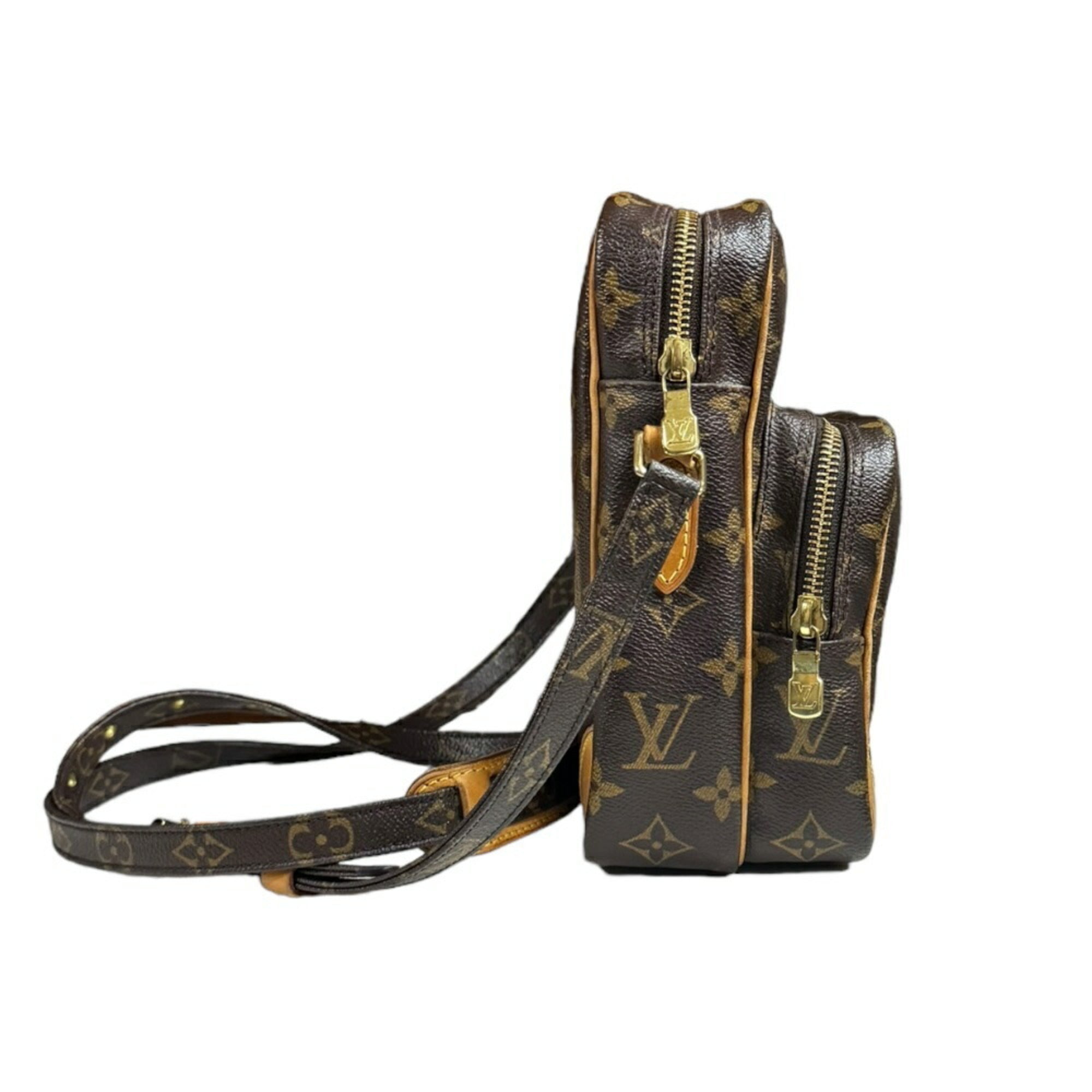 Louis Vuitton Brown Monogram Canvas Shoulder Bag (Pre-Owned)
