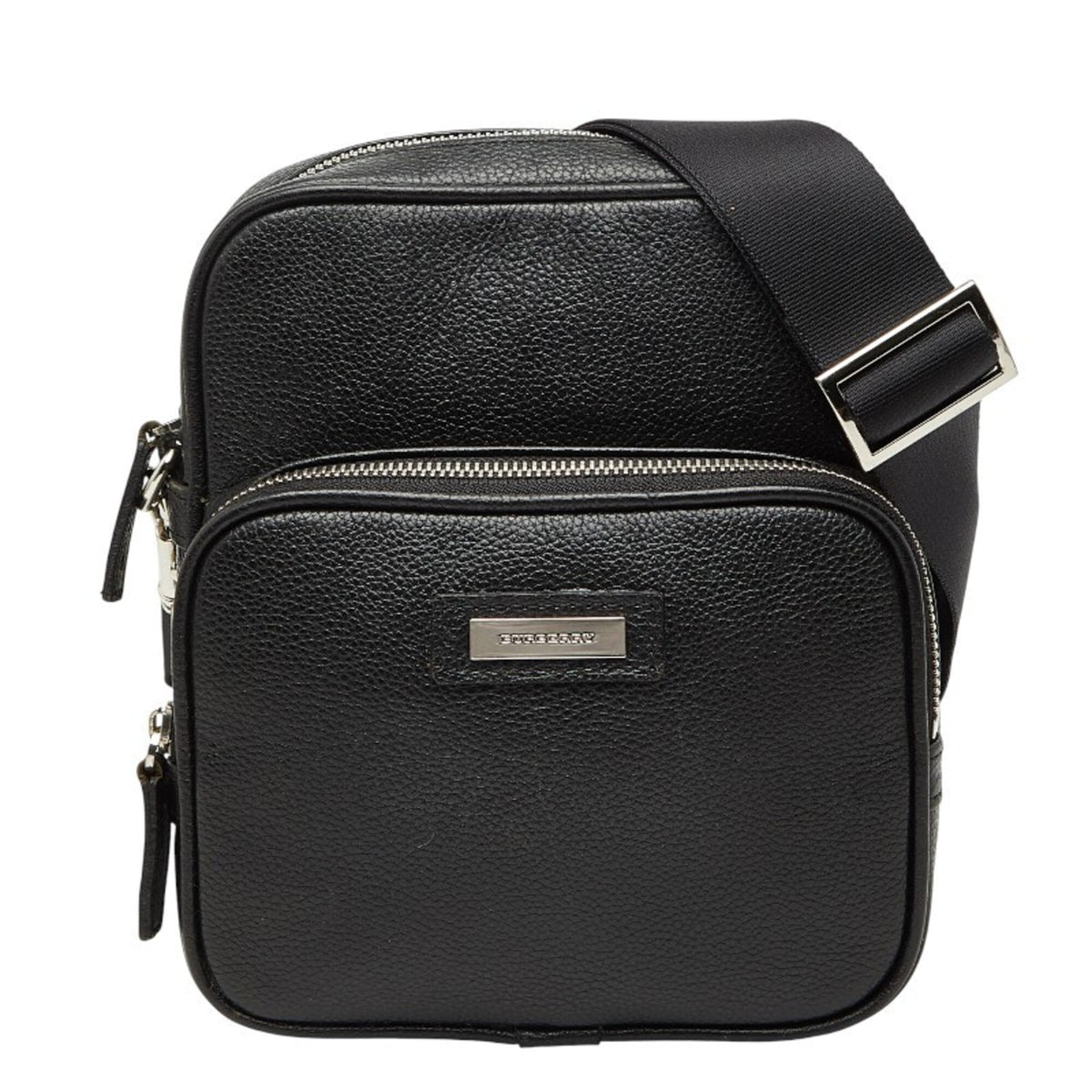 Burberry Black Leather Shoulder Bag (Pre-Owned)
