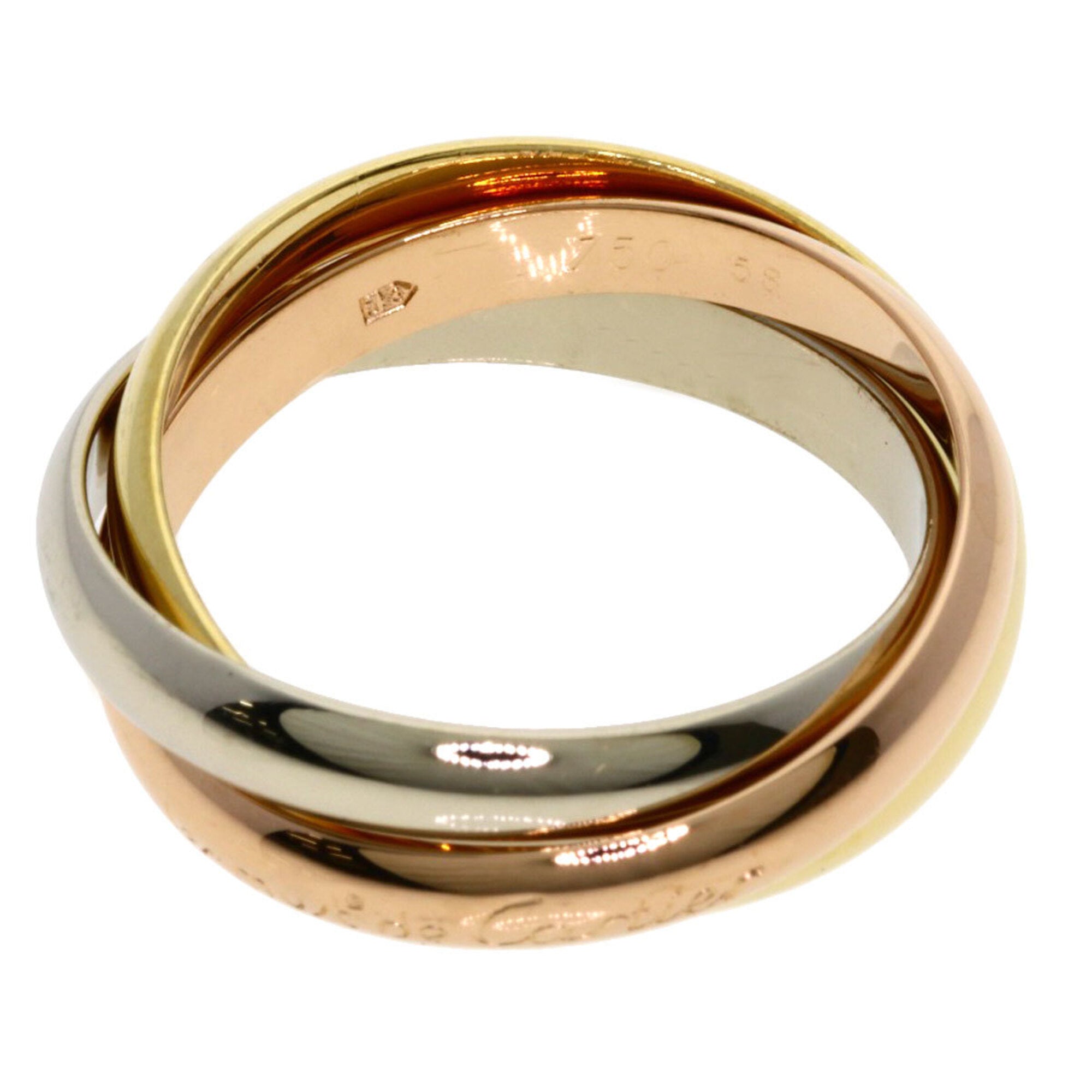 Cartier Yellow Gold (18K) Pink Gold (18K) White Gold (18K) Band Ring (Pre-Owned)