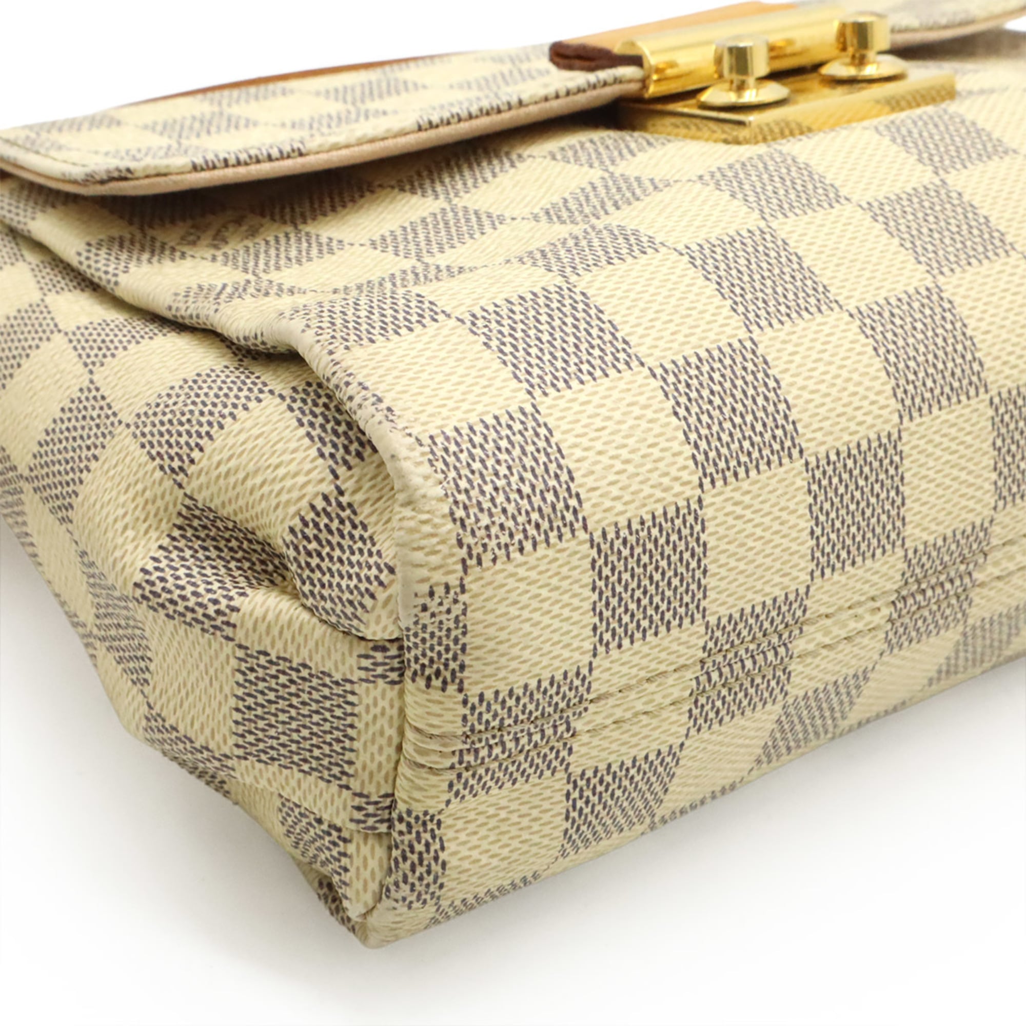 Louis Vuitton Damier Azur Ivory Canvas Handbag Shoulder Bag (Pre-Owned)