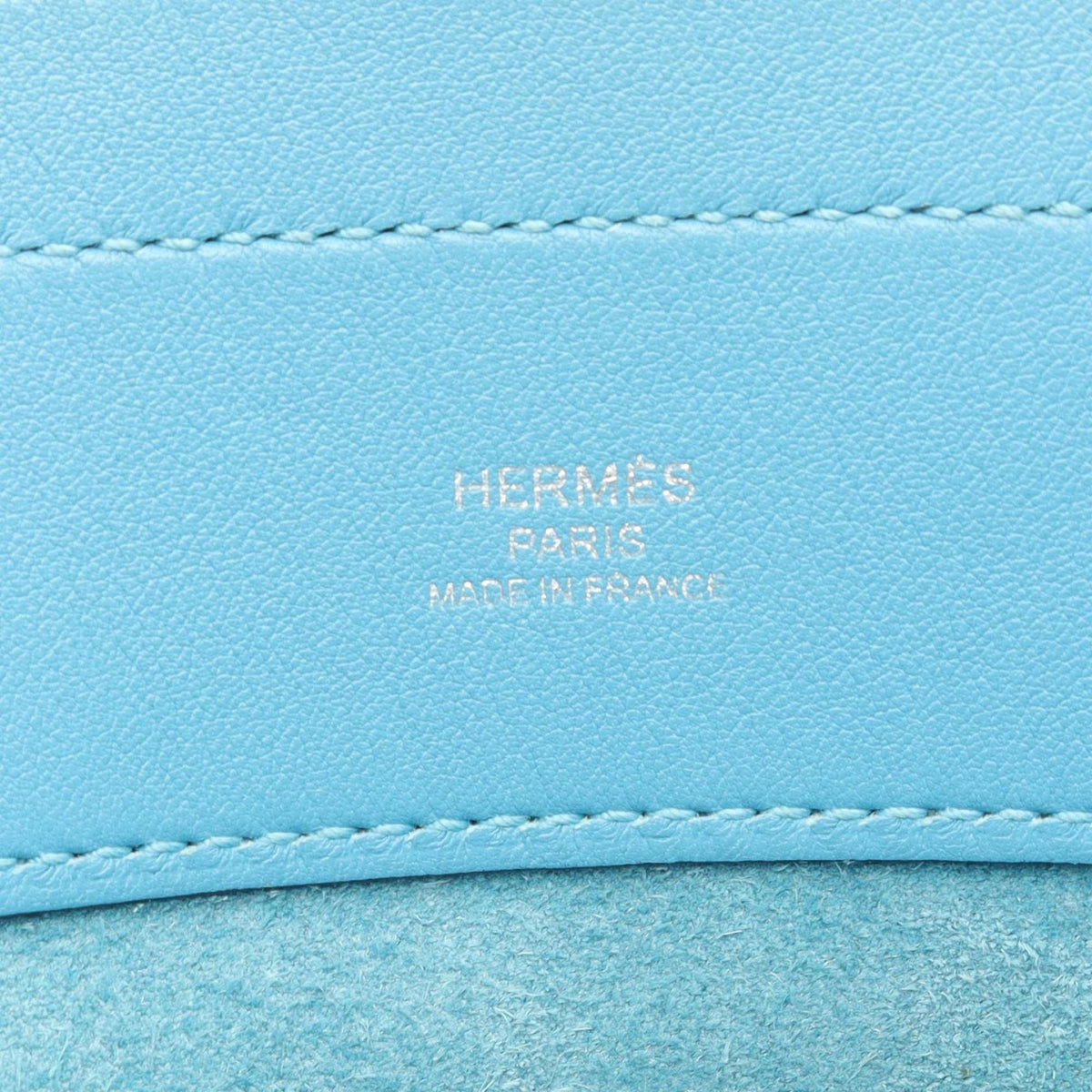 Hermes Blue Swift Leather Handbag Shoulder Bag (Pre-Owned)